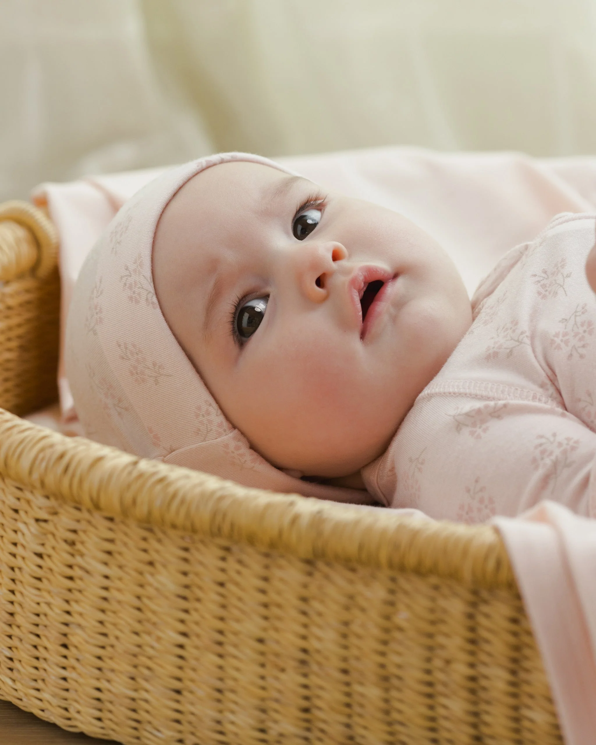 Knotted Baby Hat || Pink Blossom - Image 3