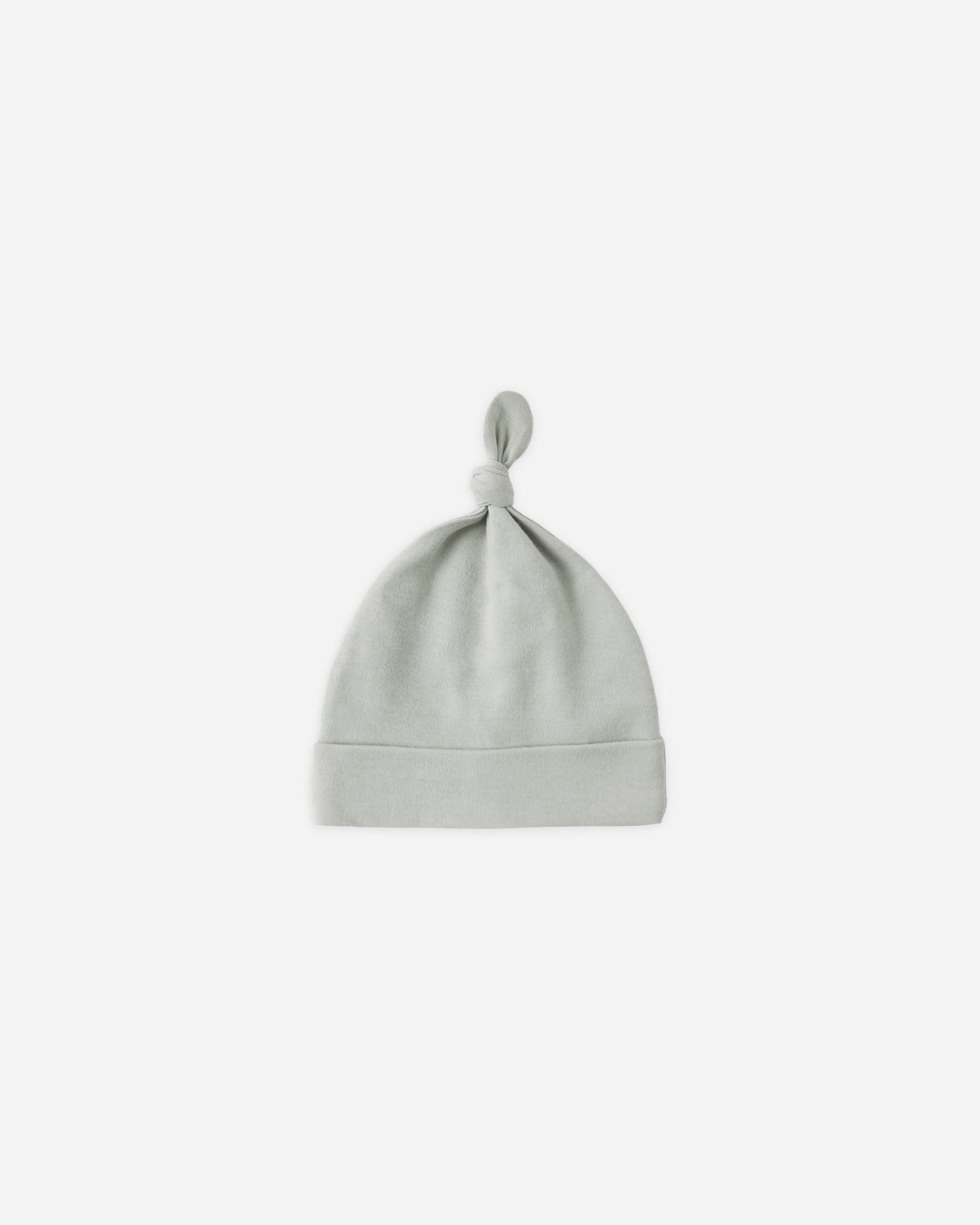 Knotted Baby Hat Sage