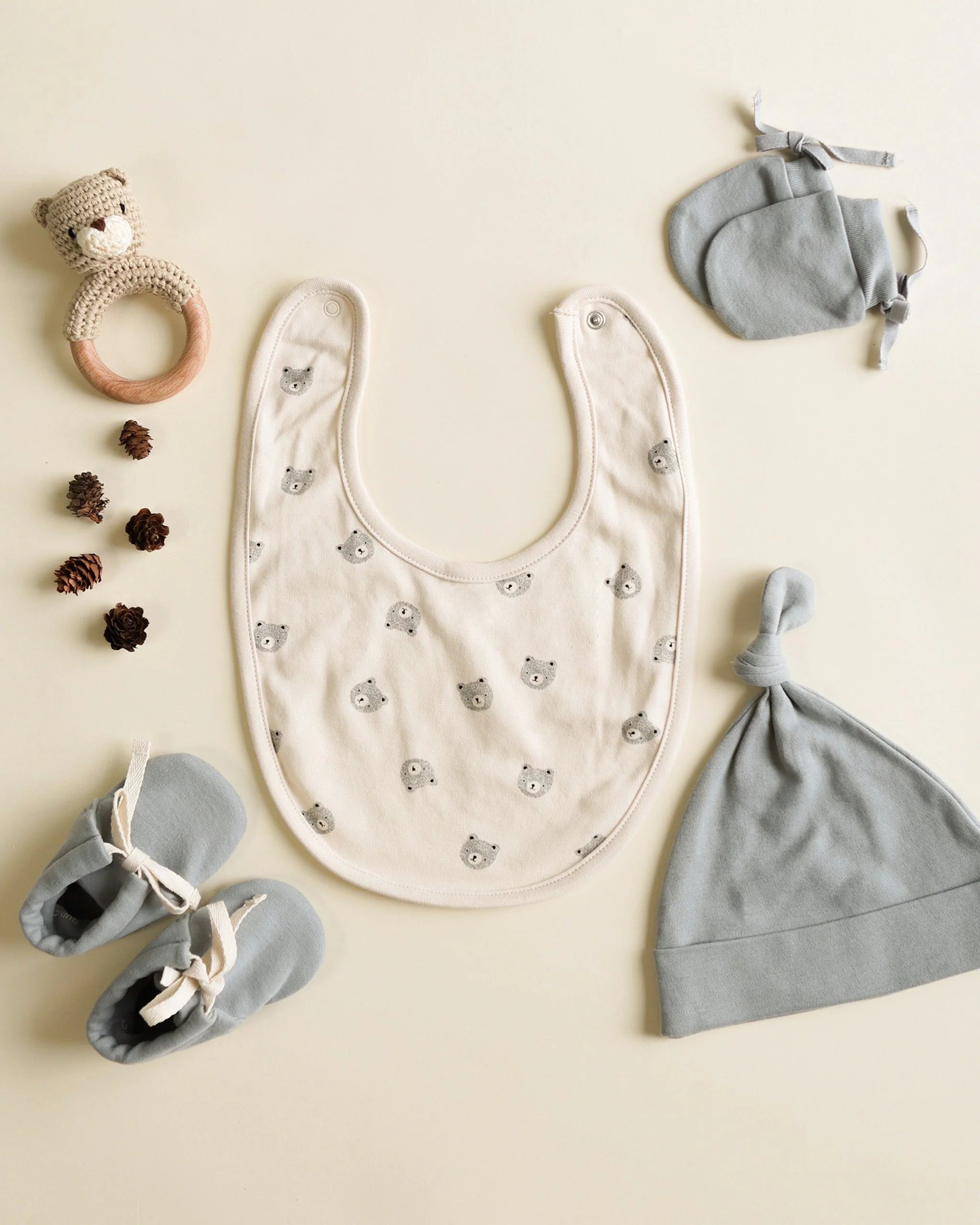 Knotted Baby Hat || Steel Blue - Image 6
