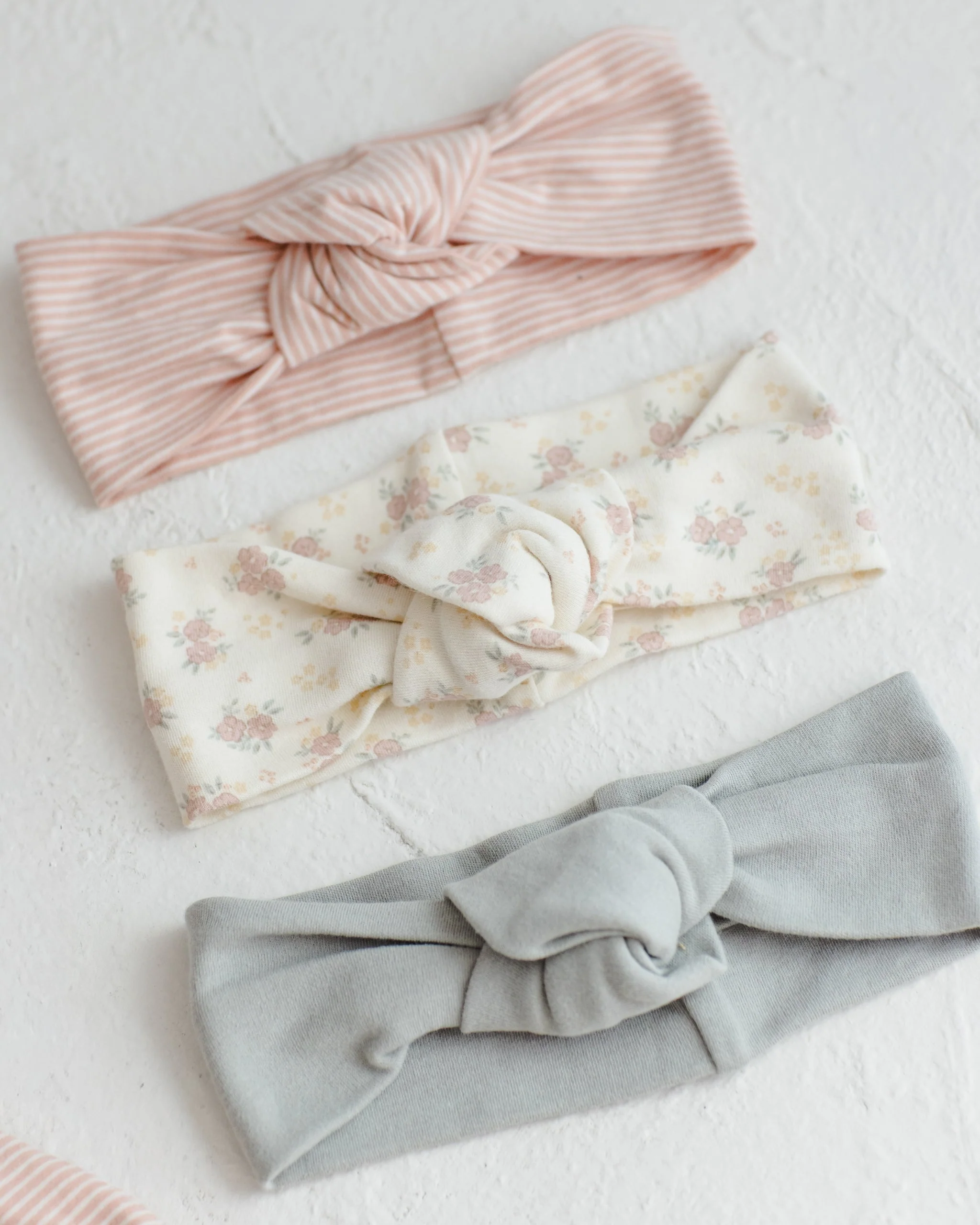 Knotted Headband Melon Micro Stripe - Image 4
