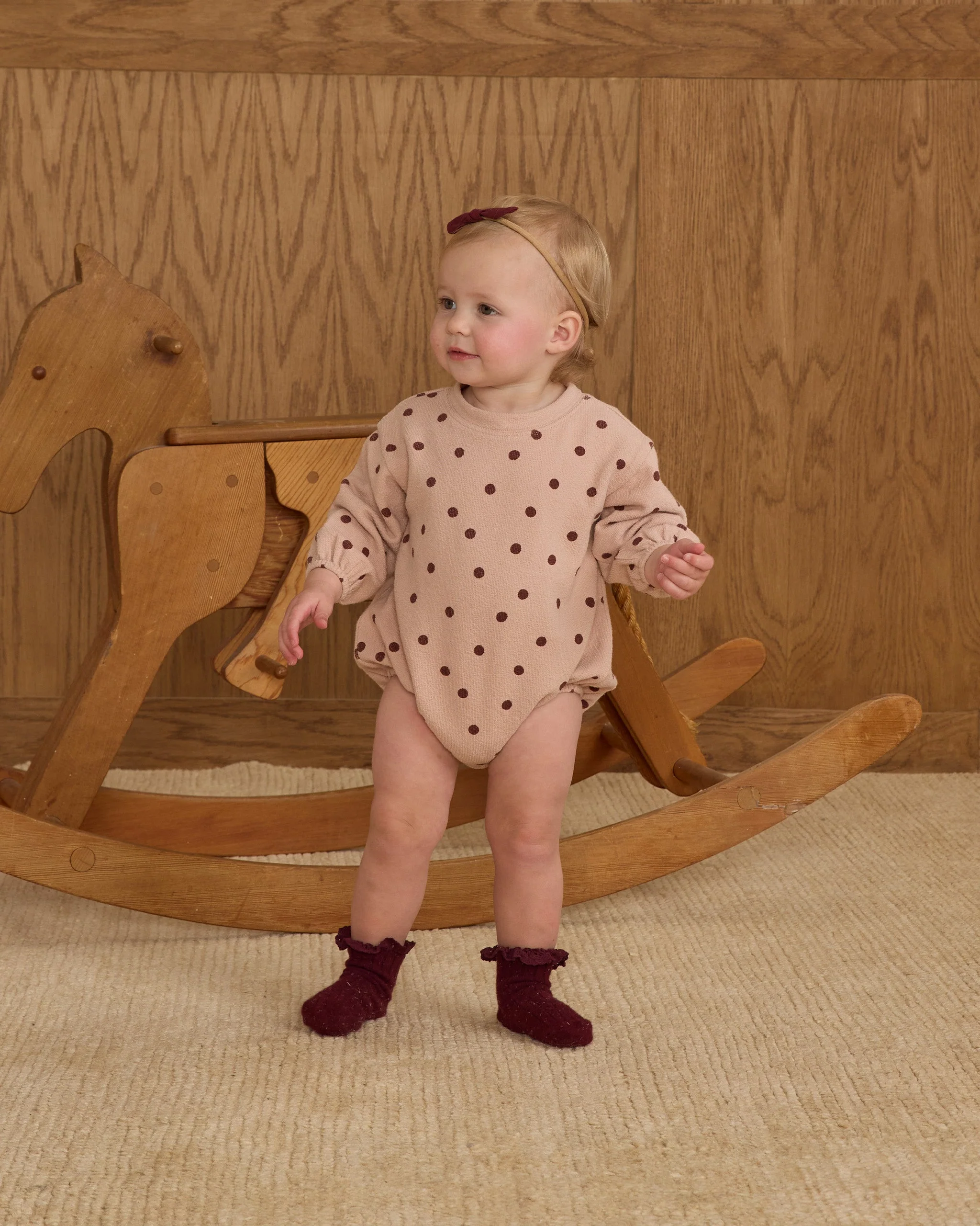 Lace Trim Socks, 2-pack || Burgundy, Navy - Image 5