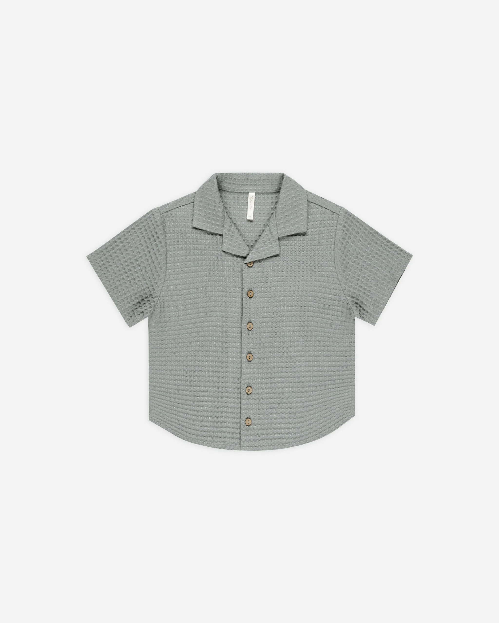 Lapel Collar Shirt || Eucalyptus