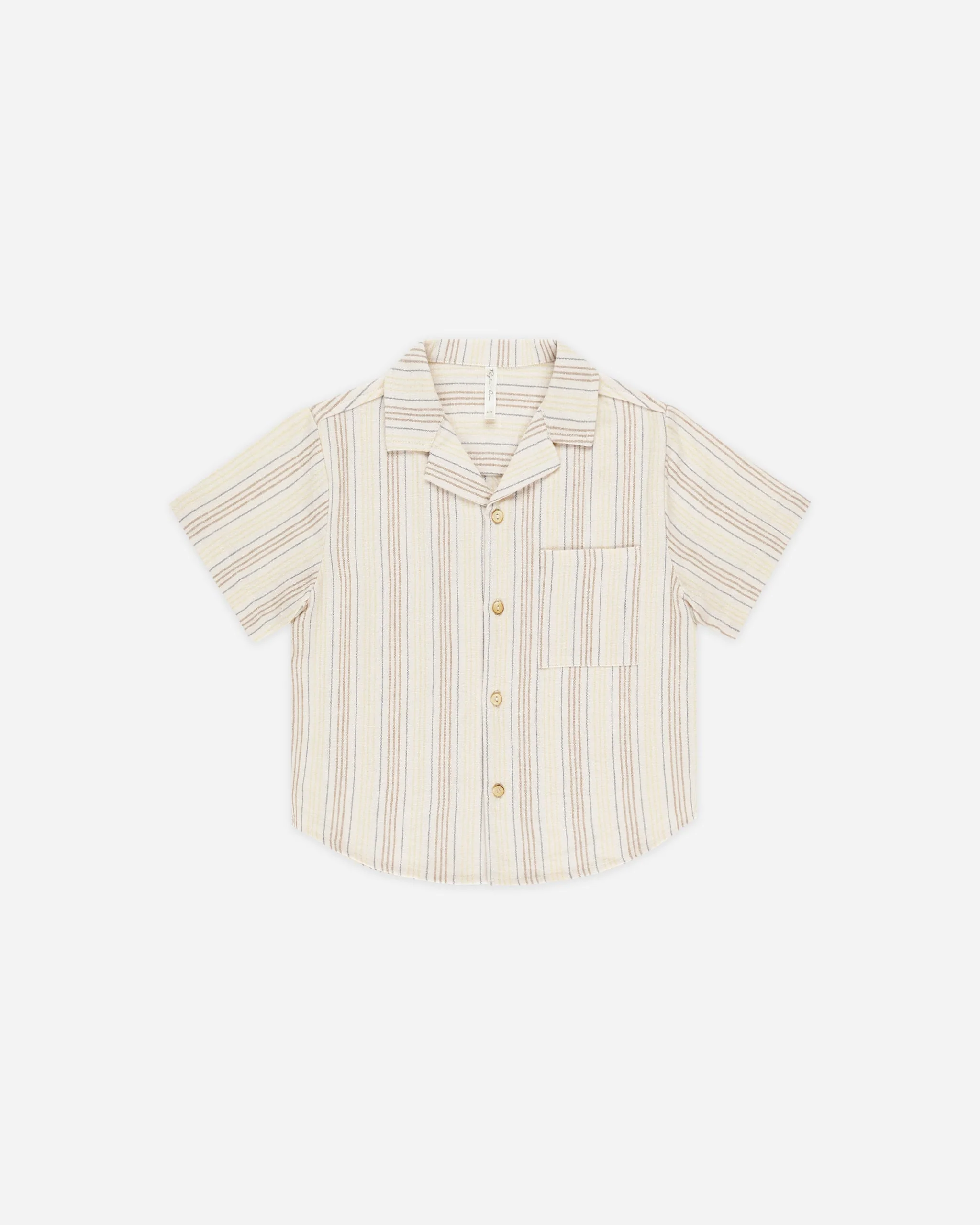 Lapel Collar Shirt || Summer Stripe