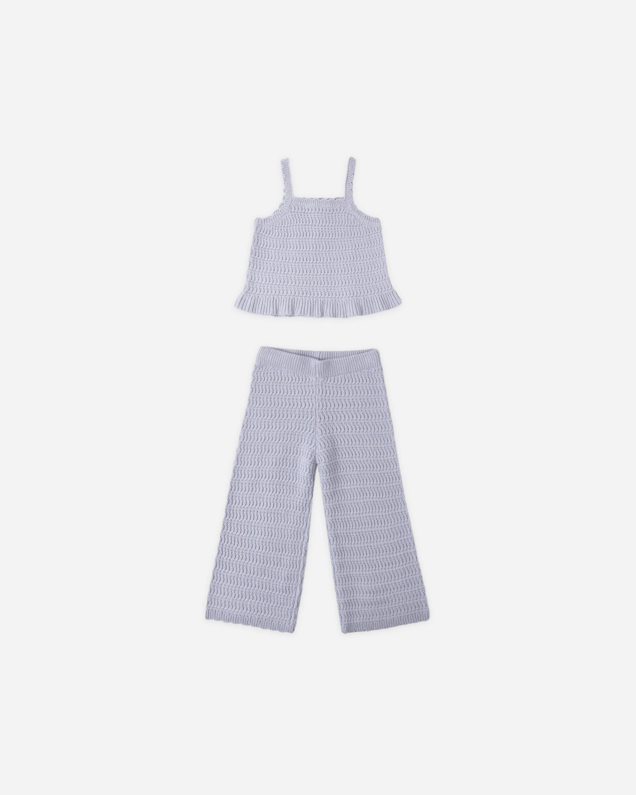 Mari Knit Set Periwinkle