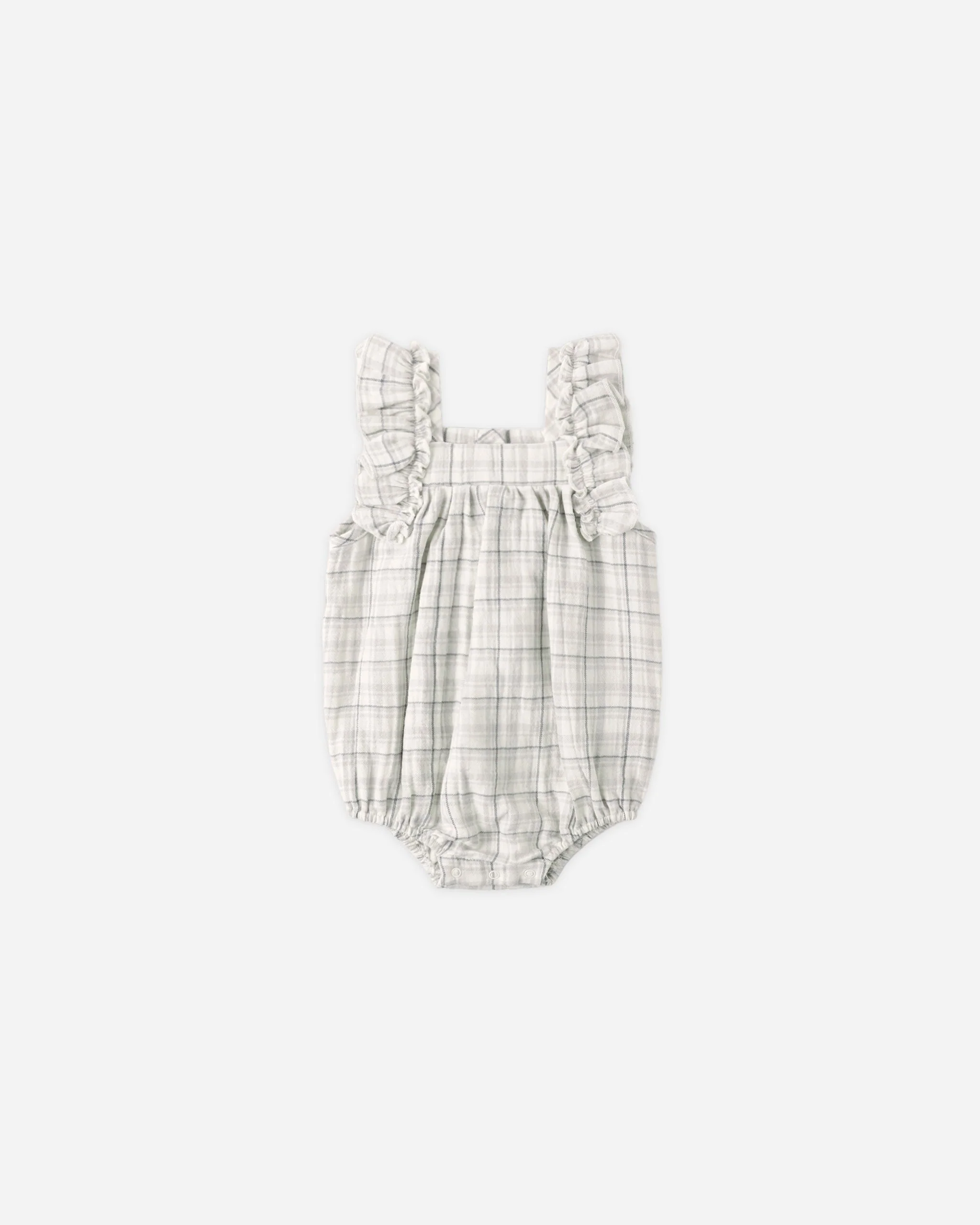 Maya Romper Blue Plaid