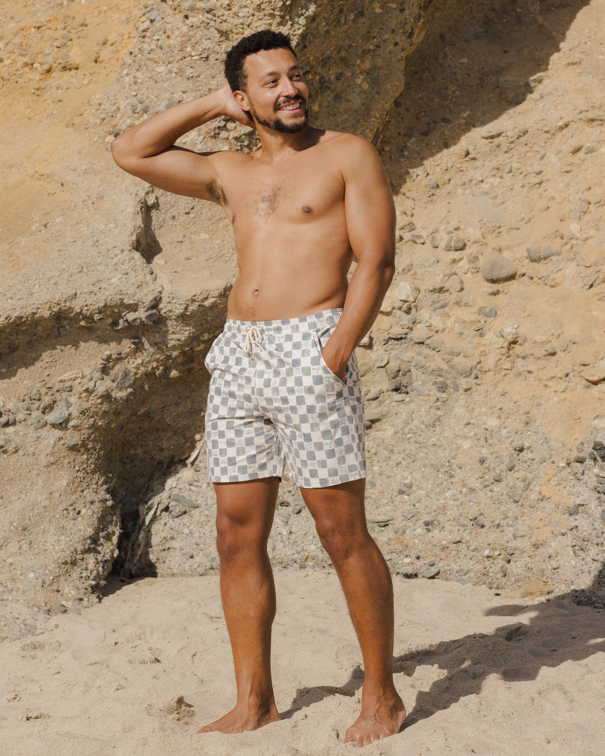 Men's Boardshort | Coastal Check - Image 5