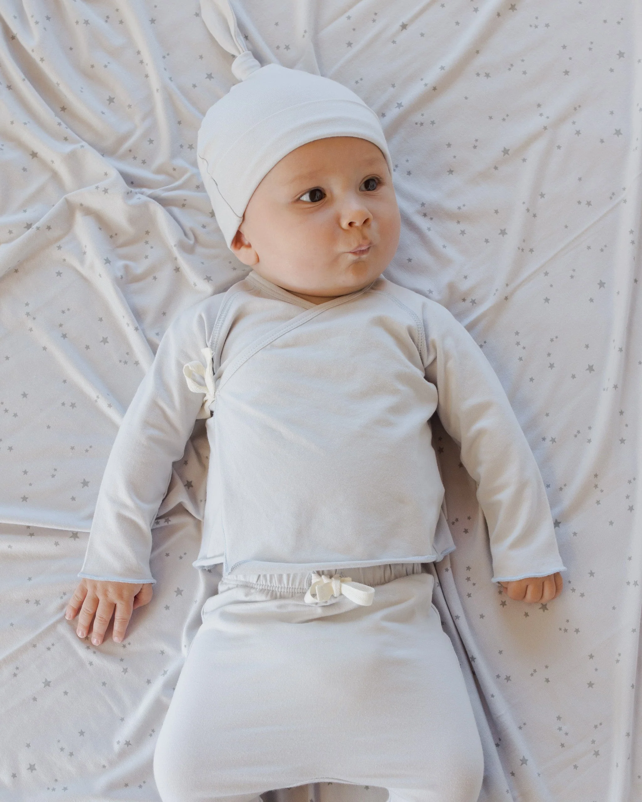 Modal Baby Swaddle || Stars Fog - Image 2