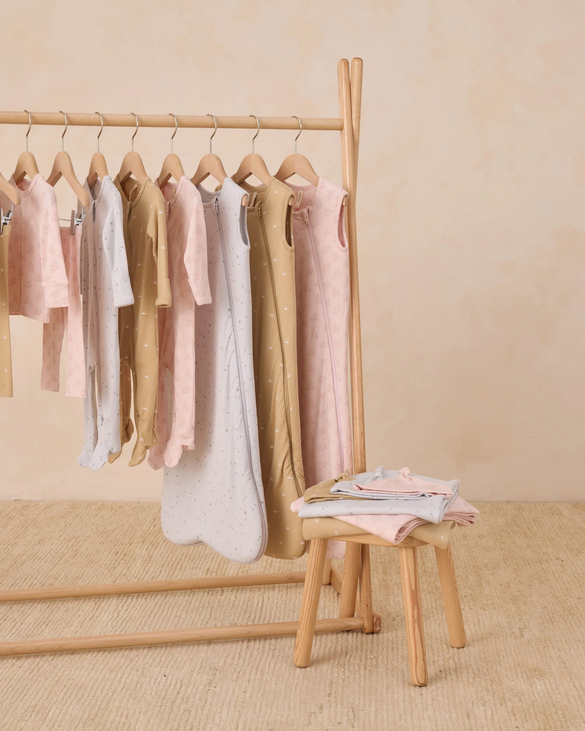 Modal Baby Swaddle || Stars Fog - Image 5