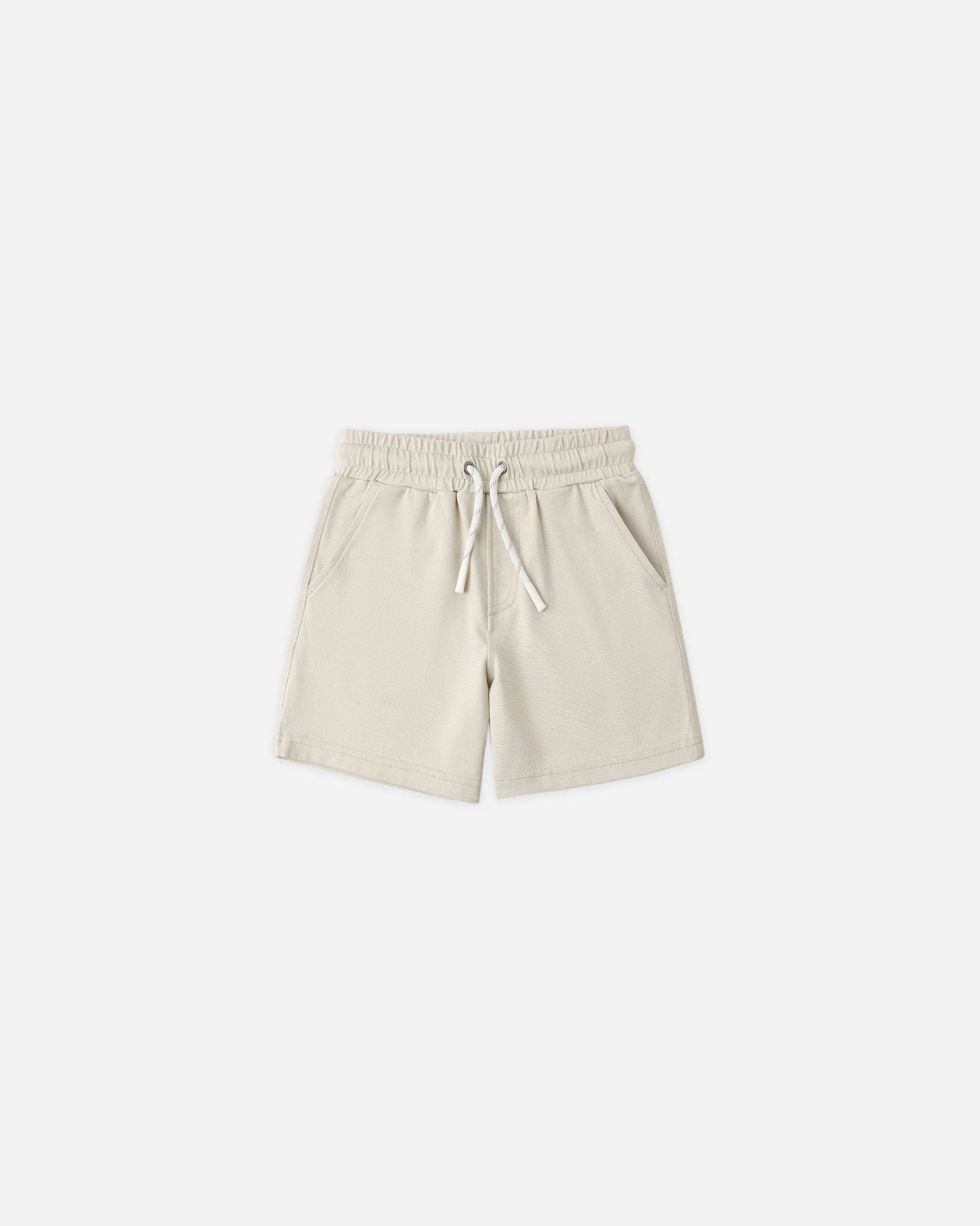 Oceanside Tech Short Heathered Pebble