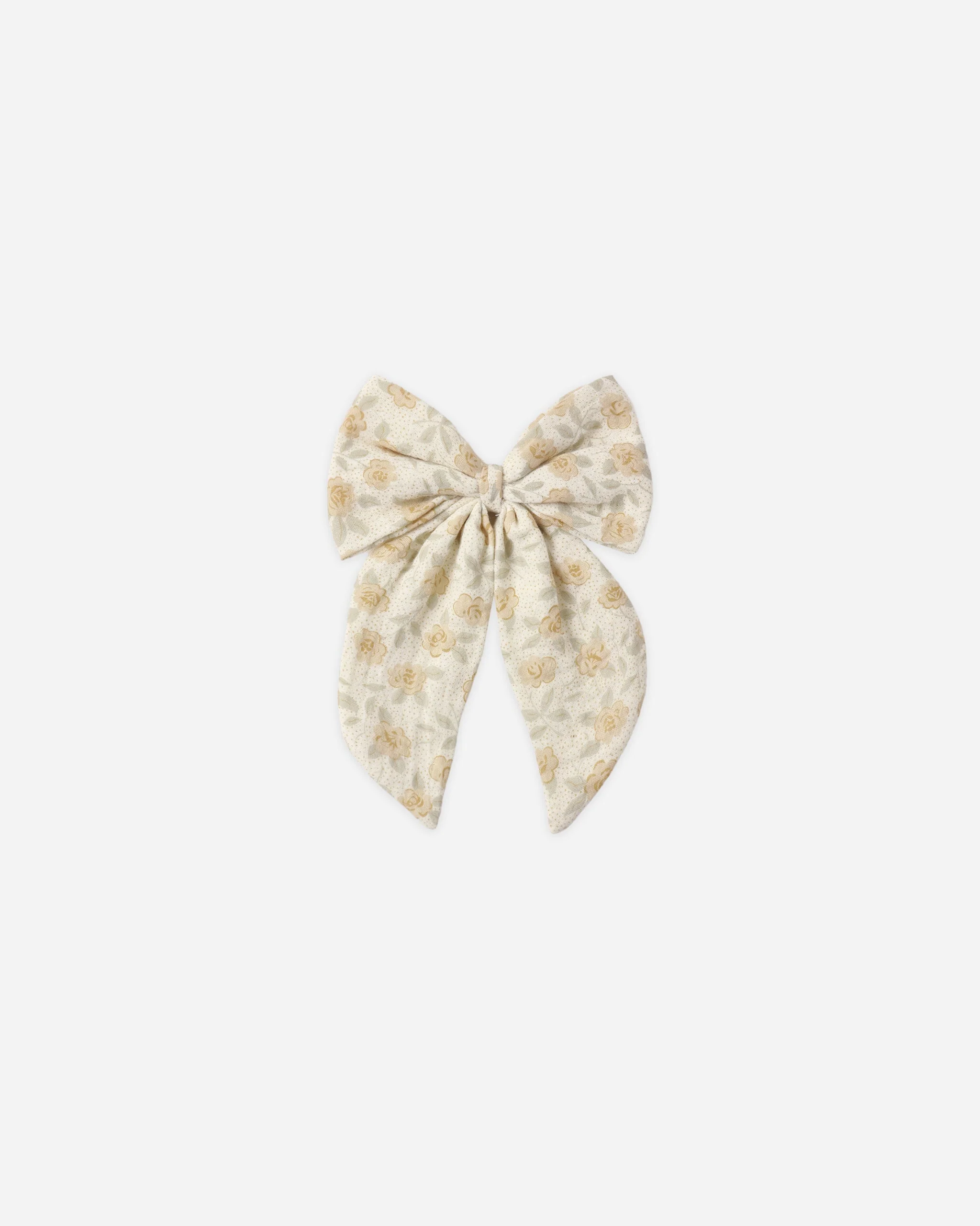 Oversized Bow Yellow Floral