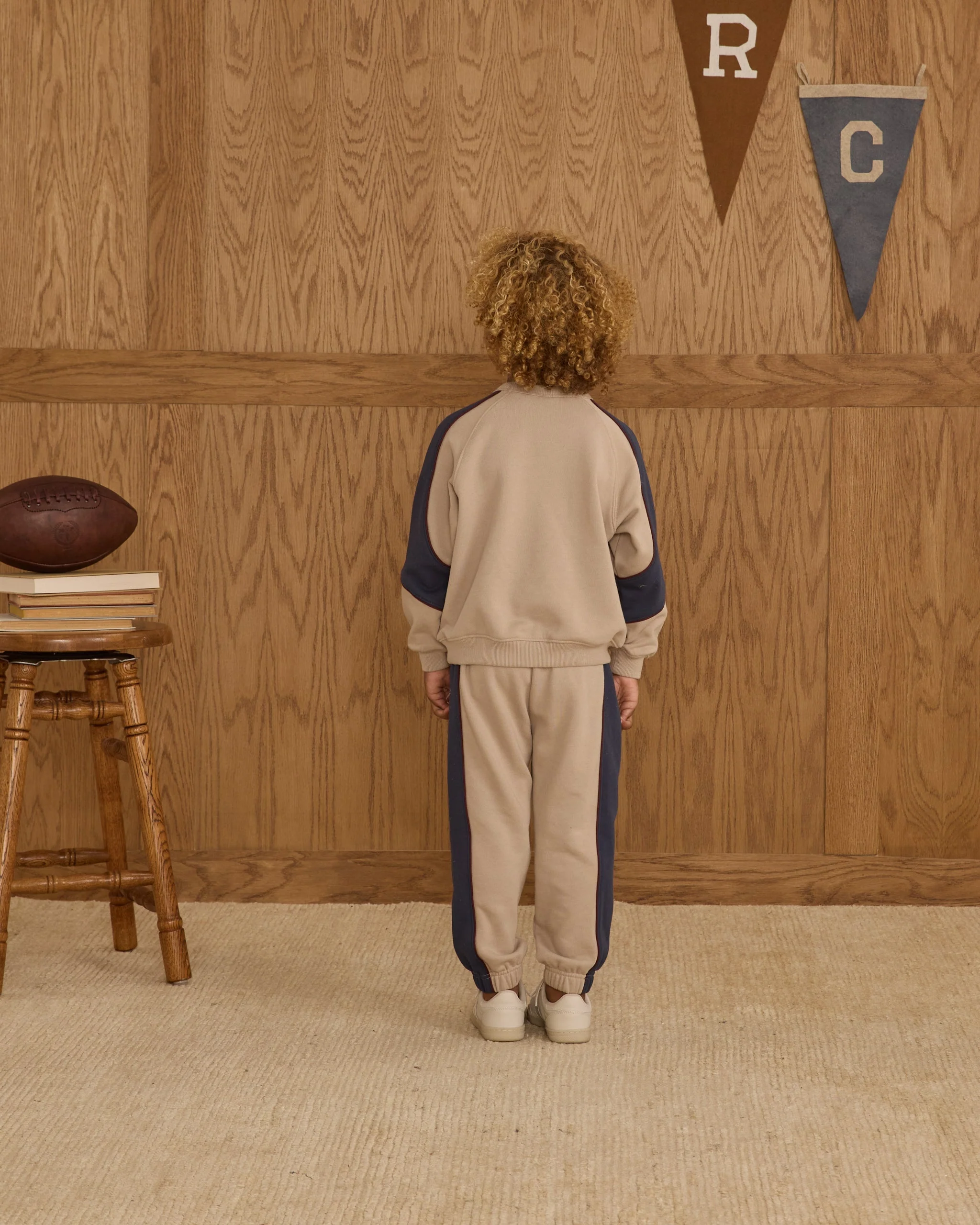 Paneled Sweatpant || Stone - Image 3