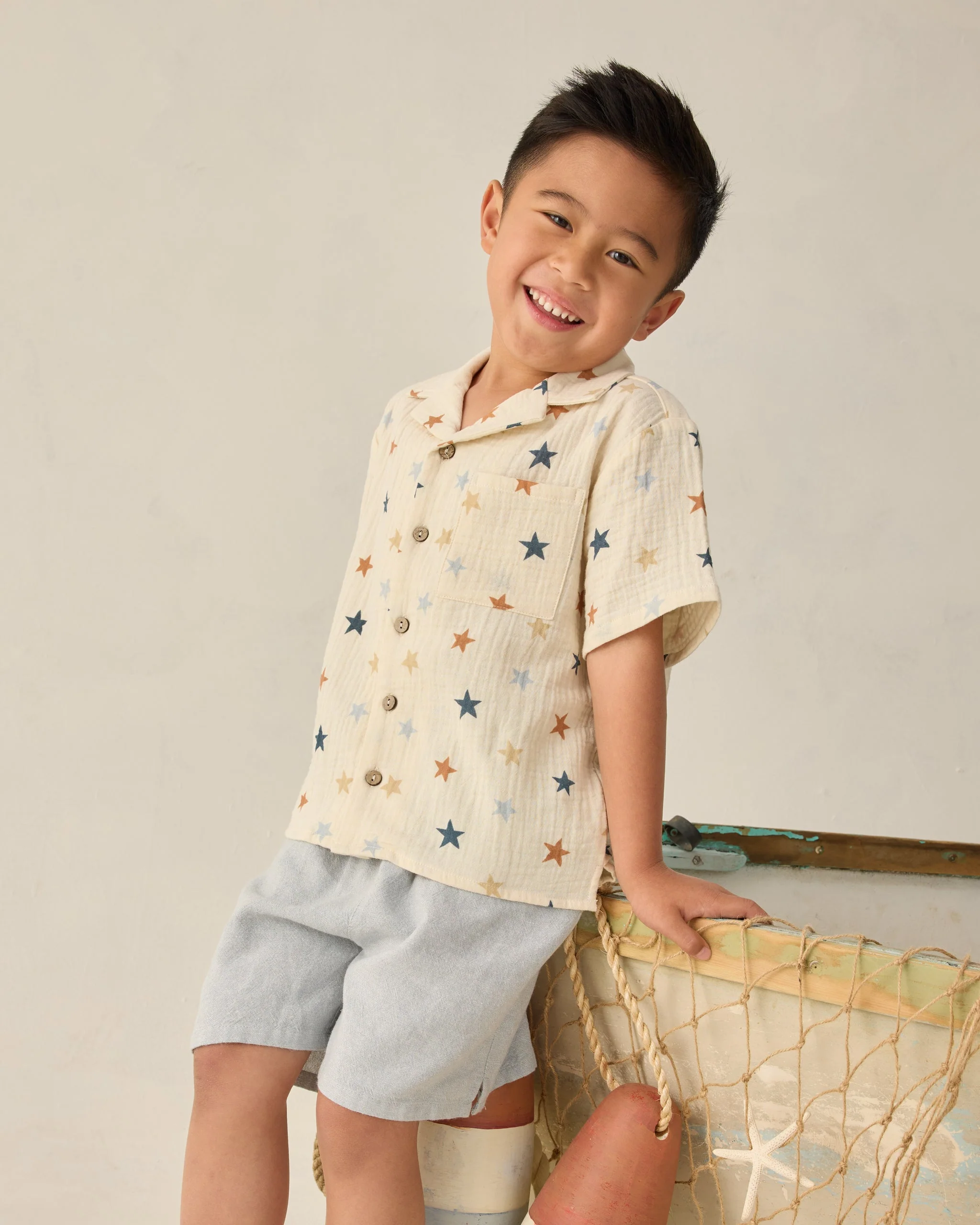 Perry Short Heathered Light Blue - Image 4