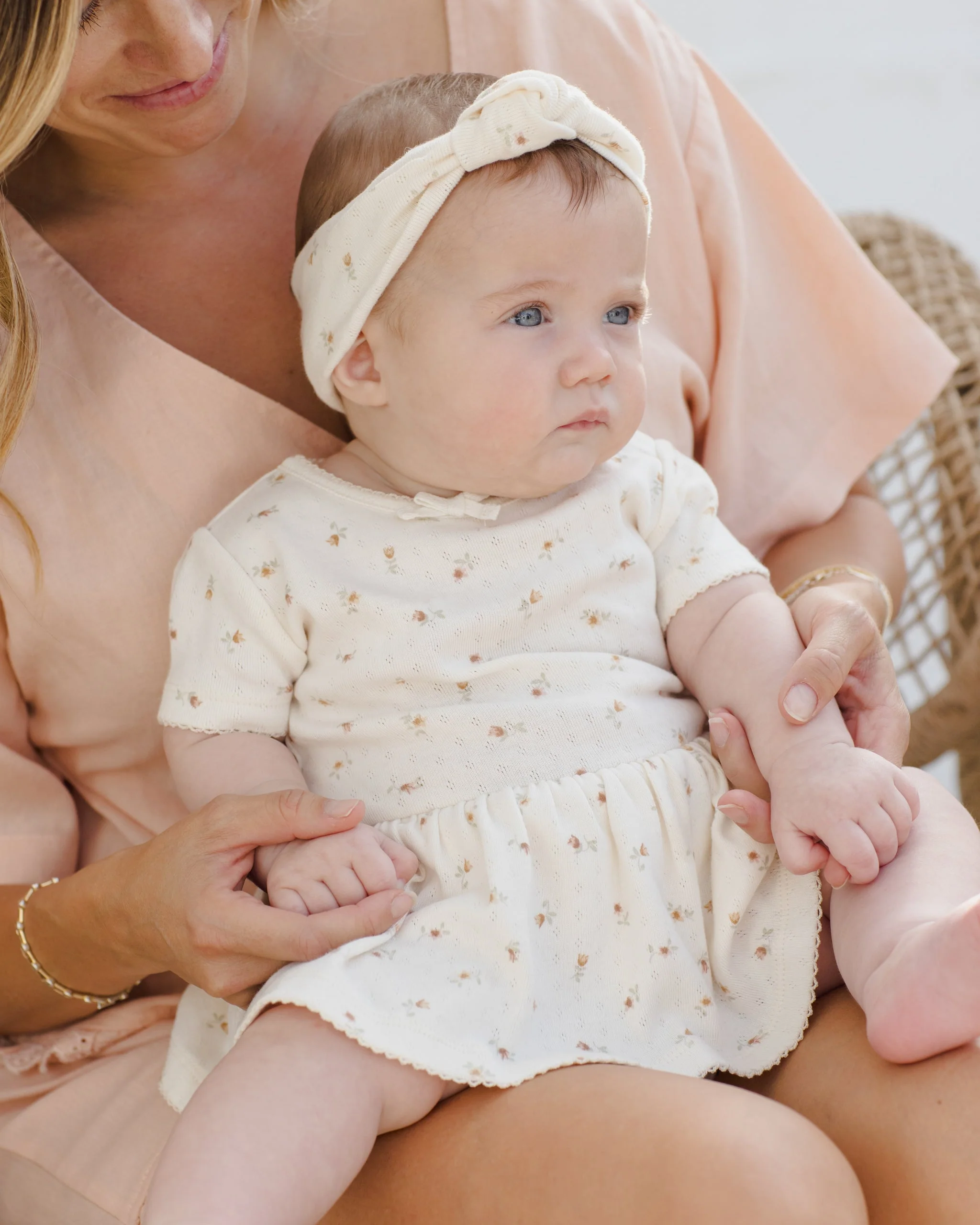 Pointelle Knotted Headband Petit Fleur - Image 2
