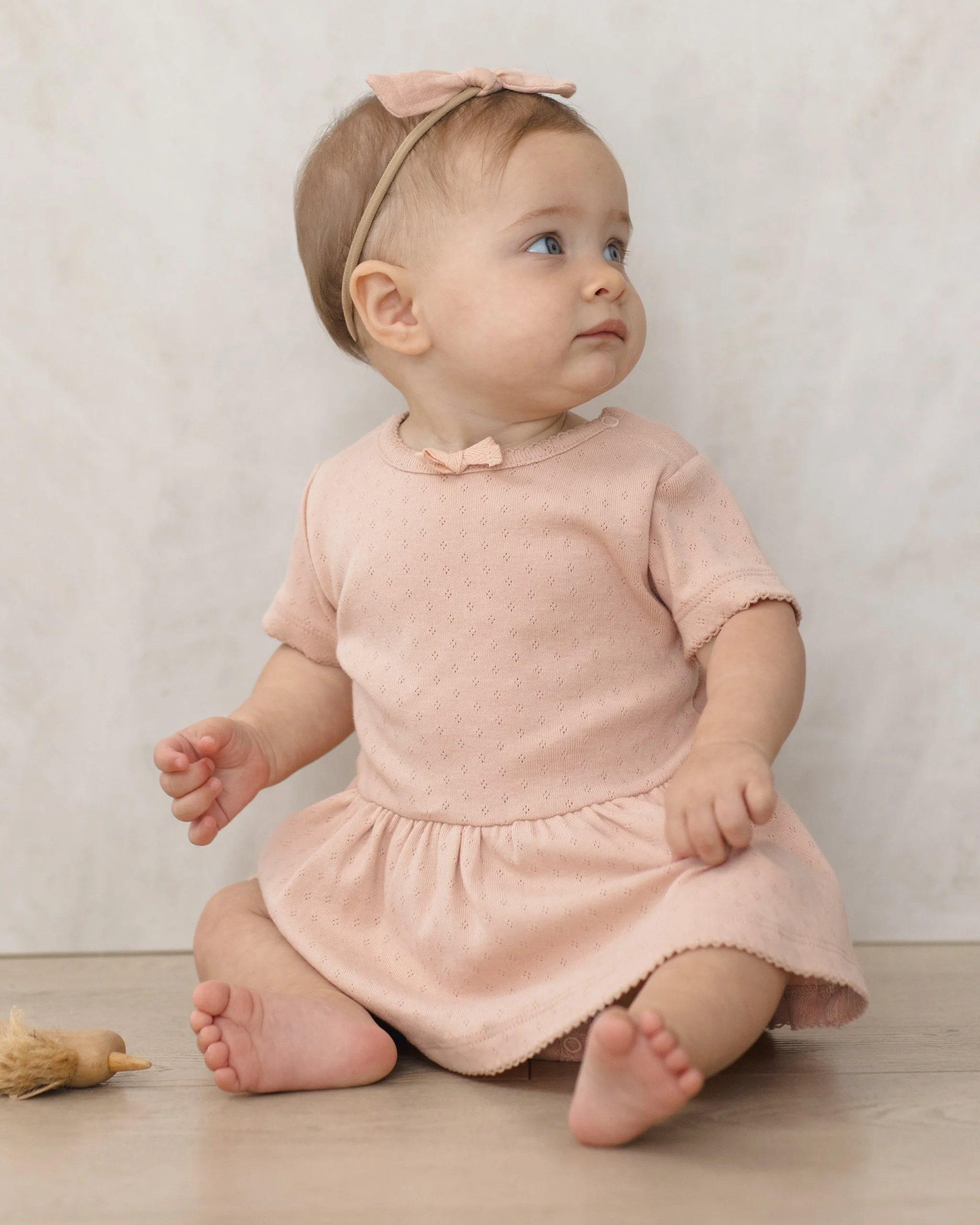 Pointelle Skirted Bodysuit Melon - Image 2