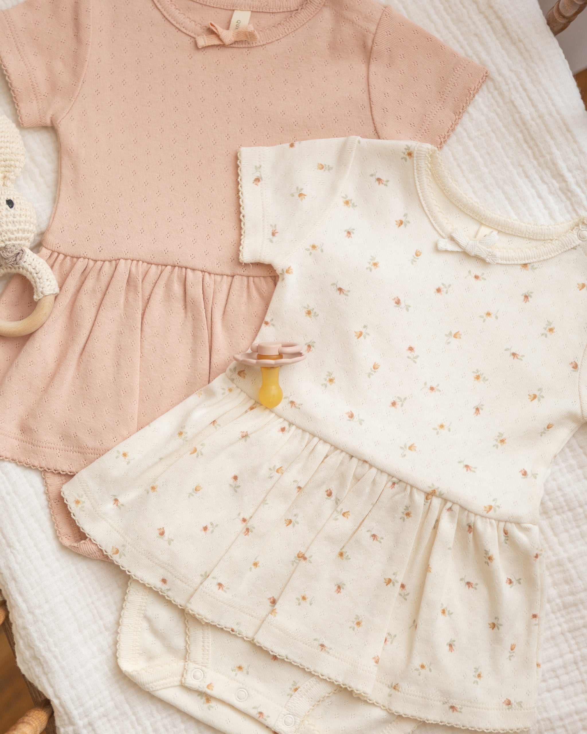 Pointelle Skirted Bodysuit Petit Fleur - Image 5