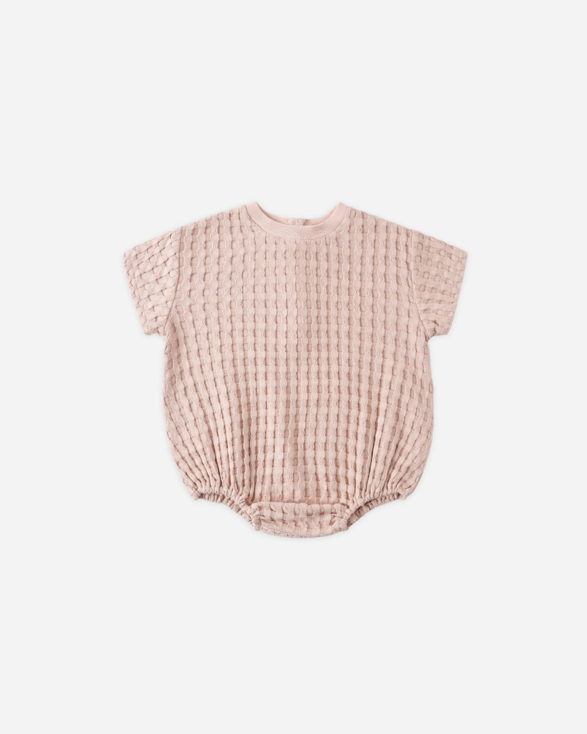 Relaxed Bubble Romper Blush