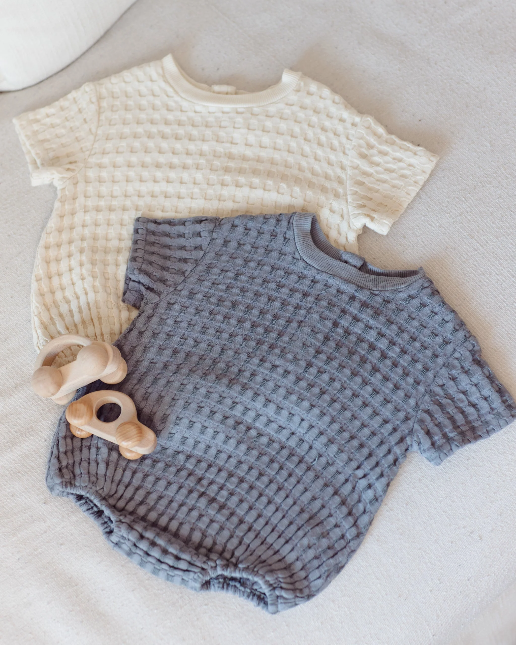 Relaxed Bubble Romper Ocean - Image 6