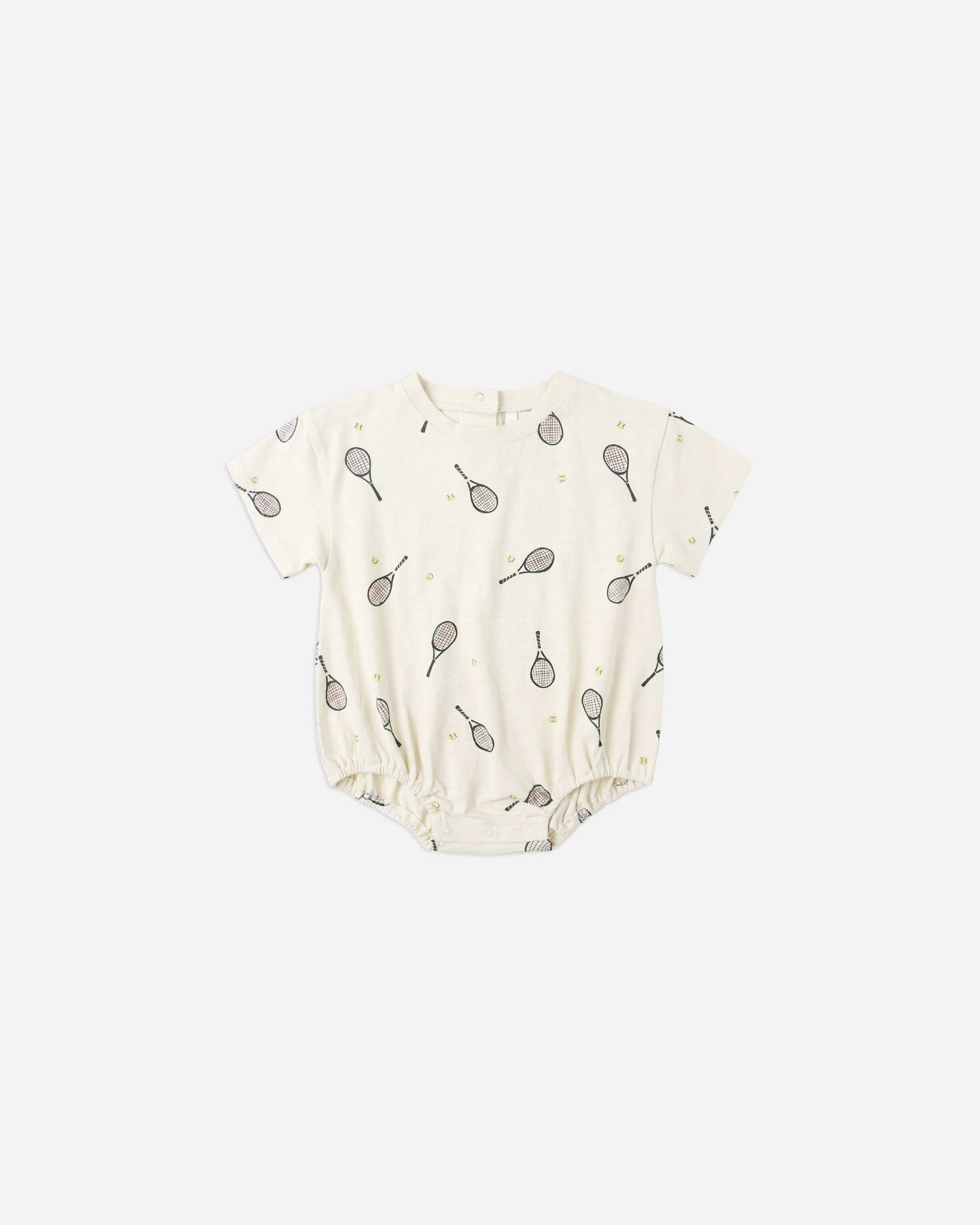 Relaxed Bubble Romper || Tennis