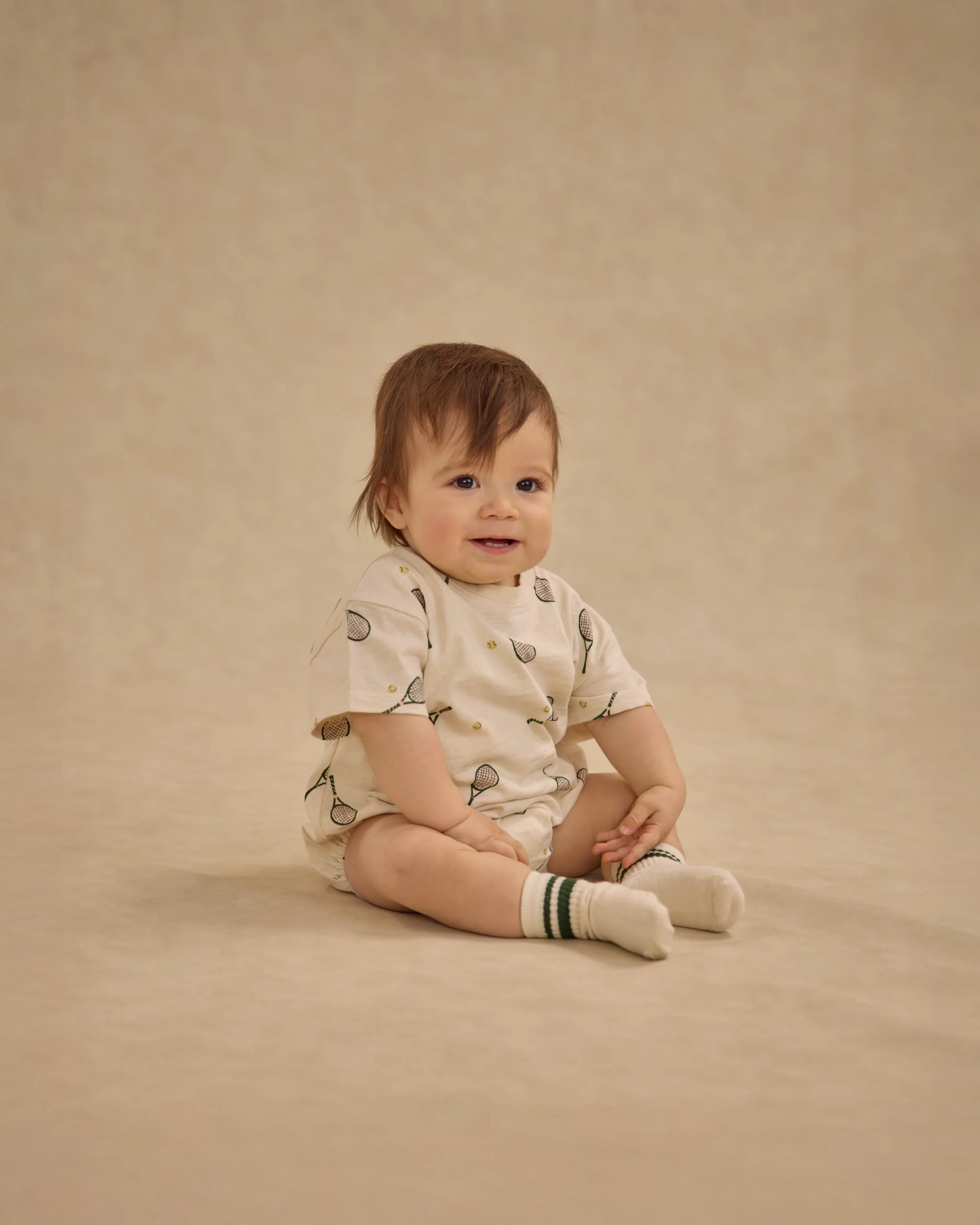 Relaxed Bubble Romper || Tennis - Image 2