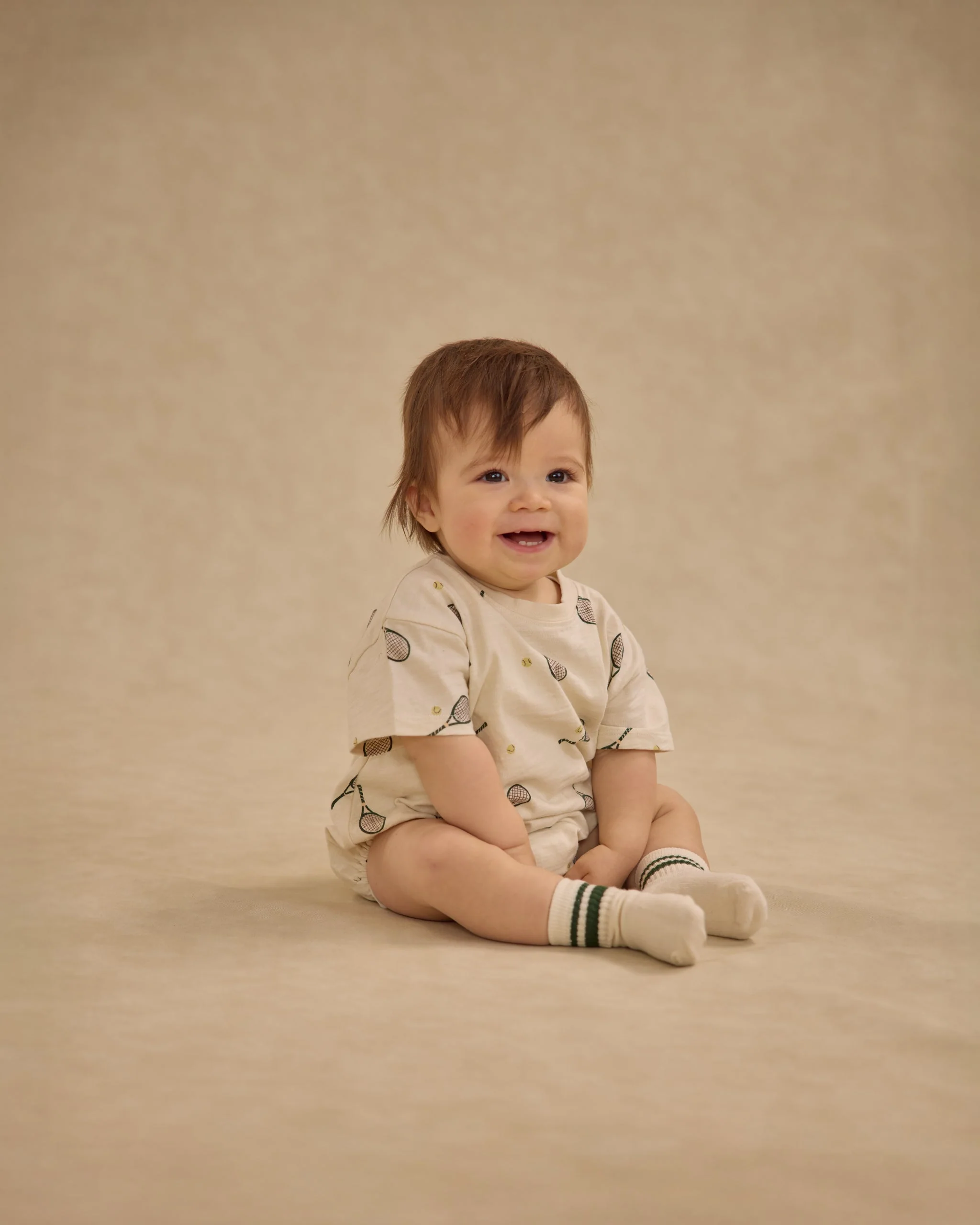 Relaxed Bubble Romper || Tennis - Image 4