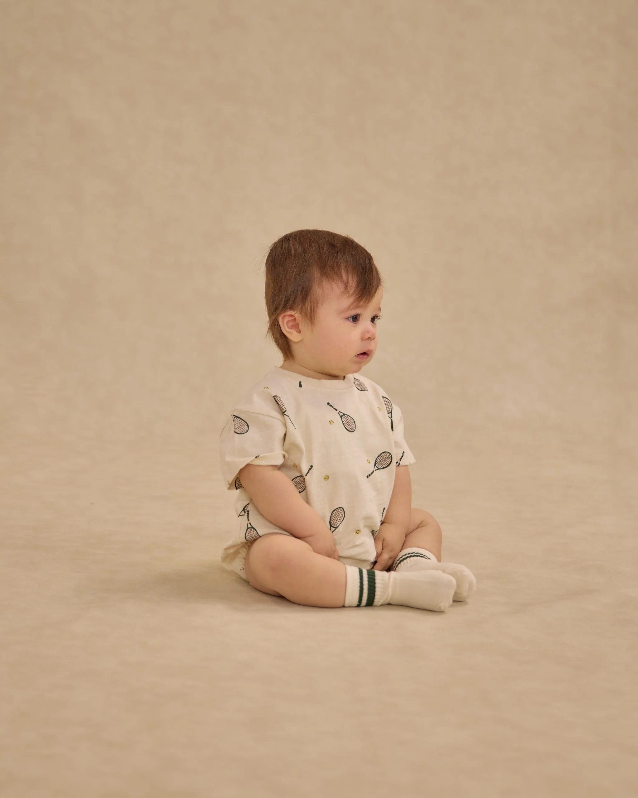 Relaxed Bubble Romper || Tennis - Image 5