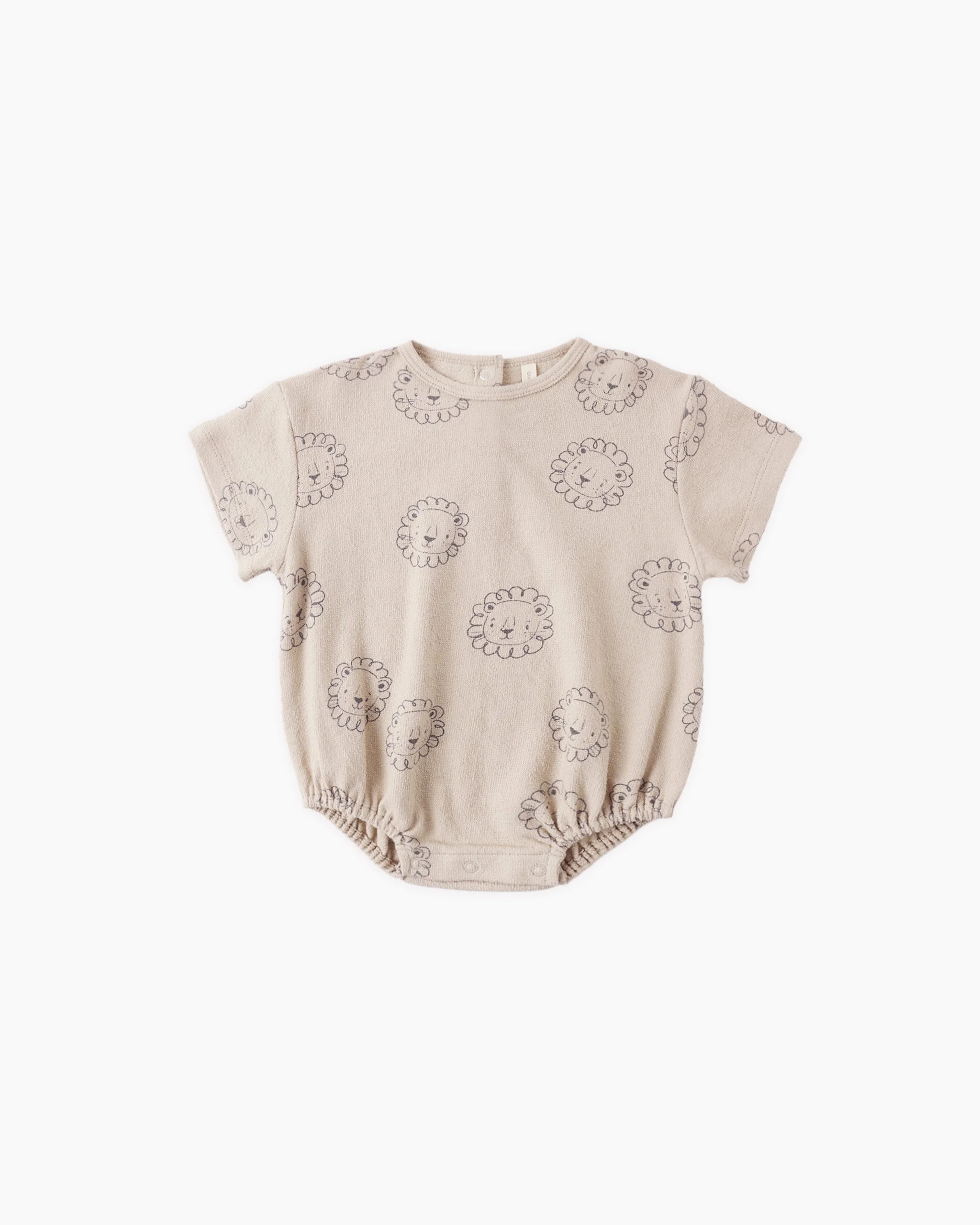 Relaxed Short Sleeve Bubble Romper Lion