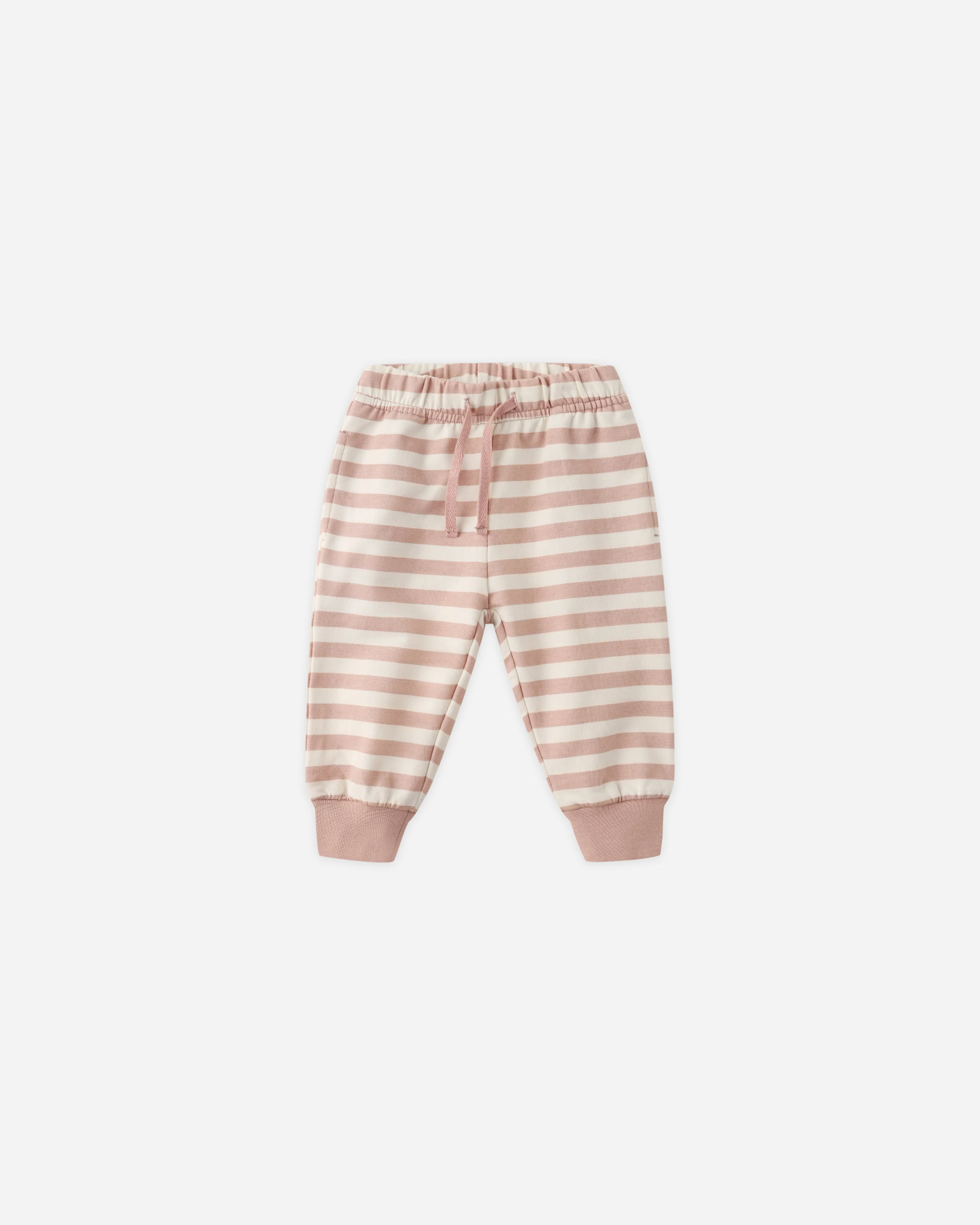Relaxed Sweatpant || Pink Stripe