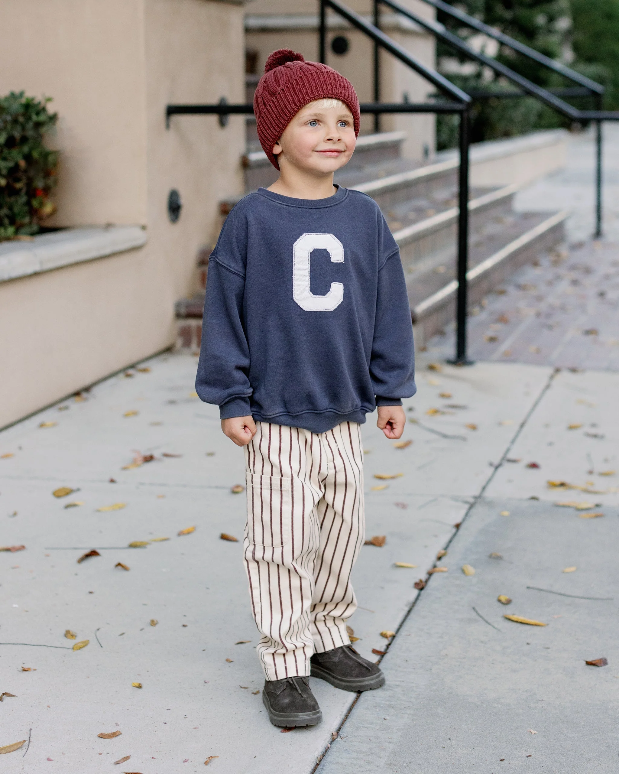 Relaxed Sweatshirt || Navy - Image 6