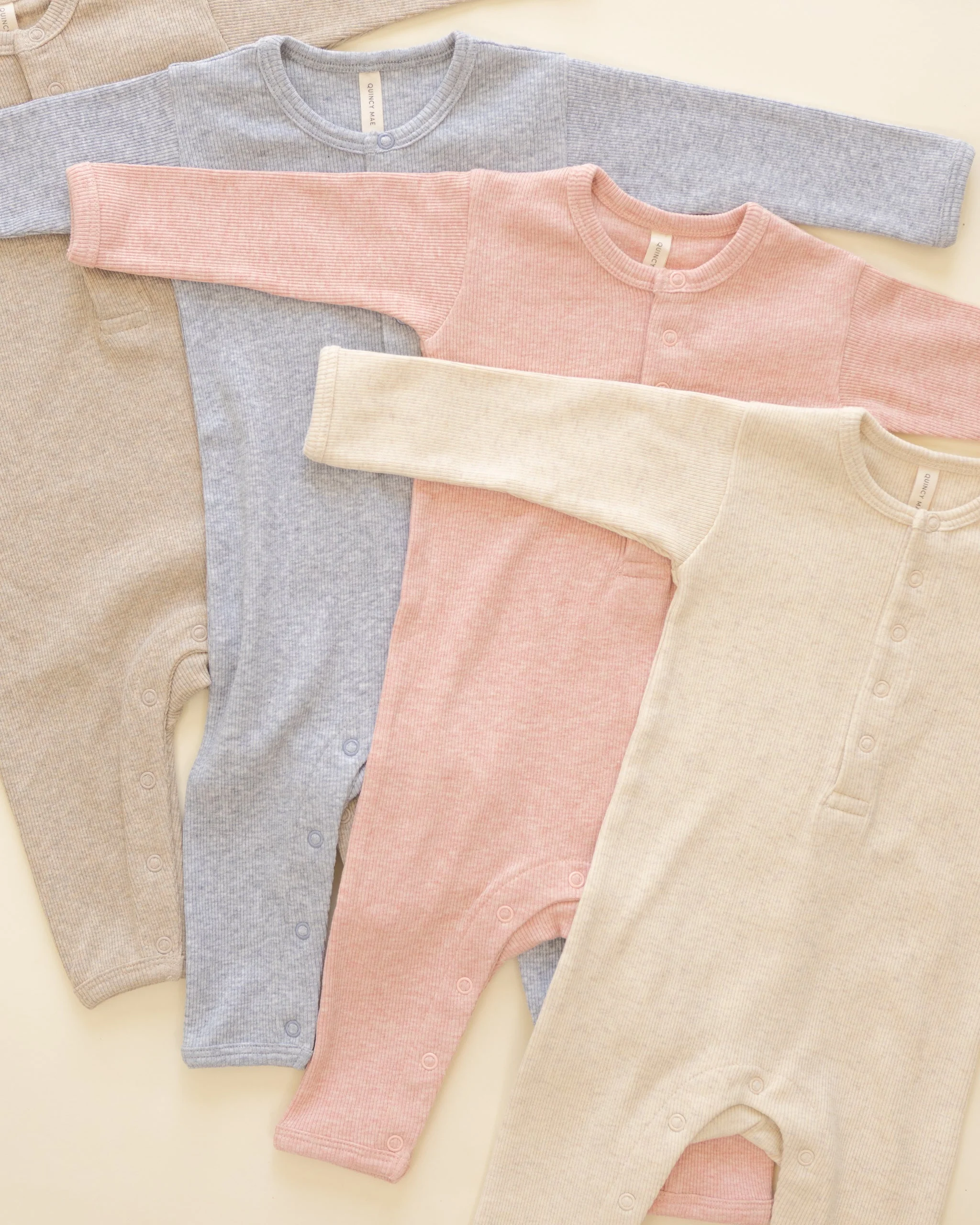 Ribbed Baby Jumpsuit || Taupe - Image 4
