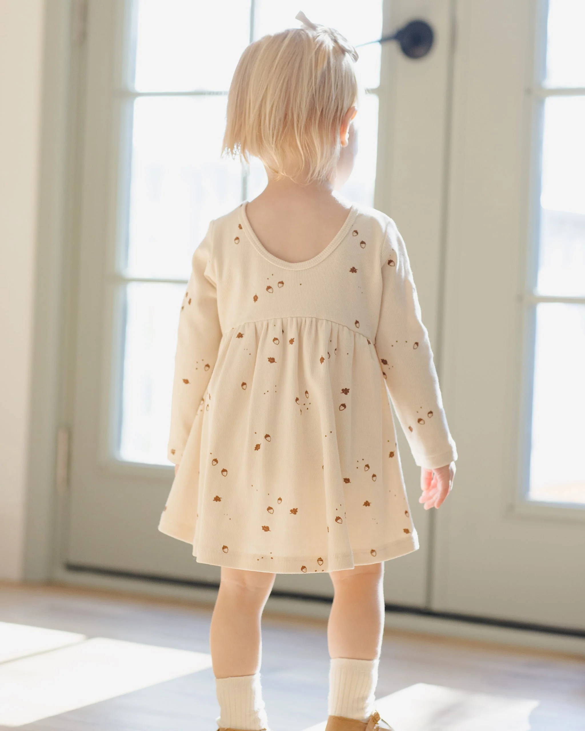 Ribbed Long Sleeve Dress || Acorns - Image 3