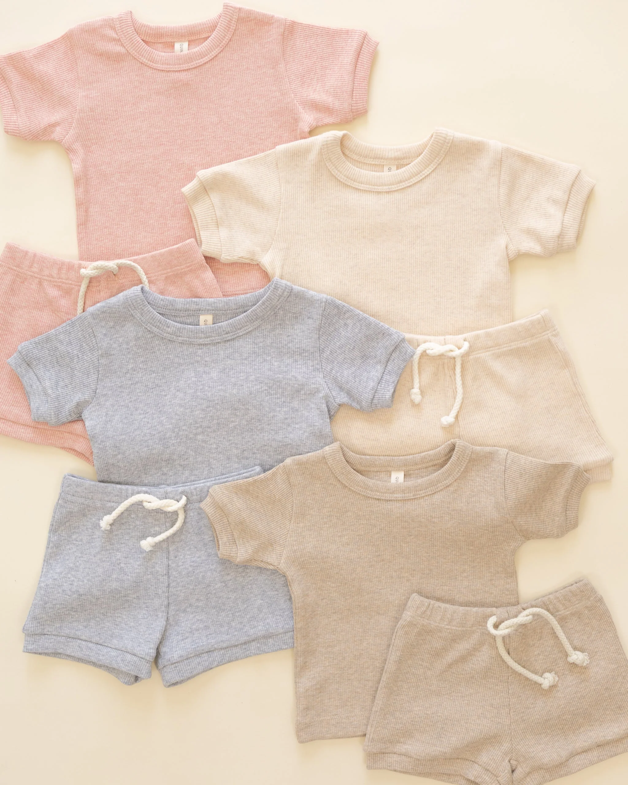 Ribbed Shortie Set || Taupe - Image 3