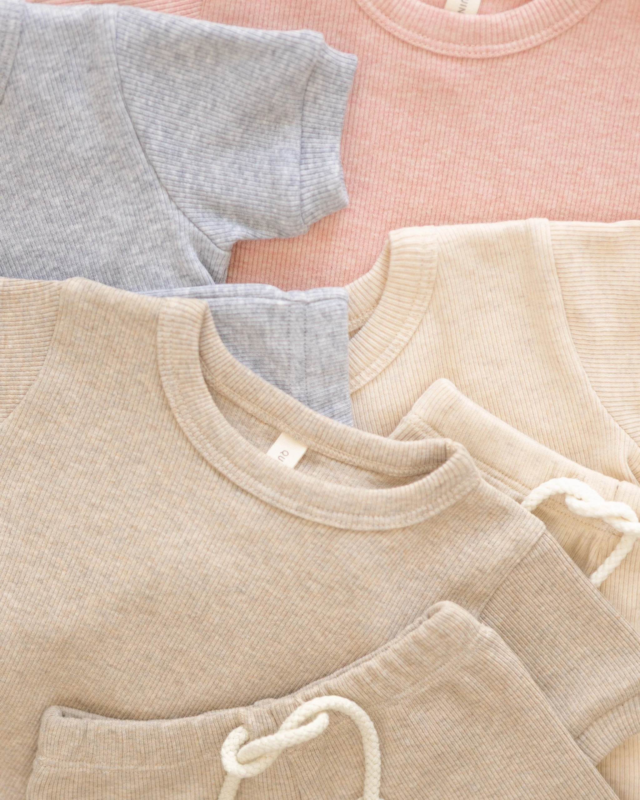 Ribbed Shortie Set || Taupe - Image 4