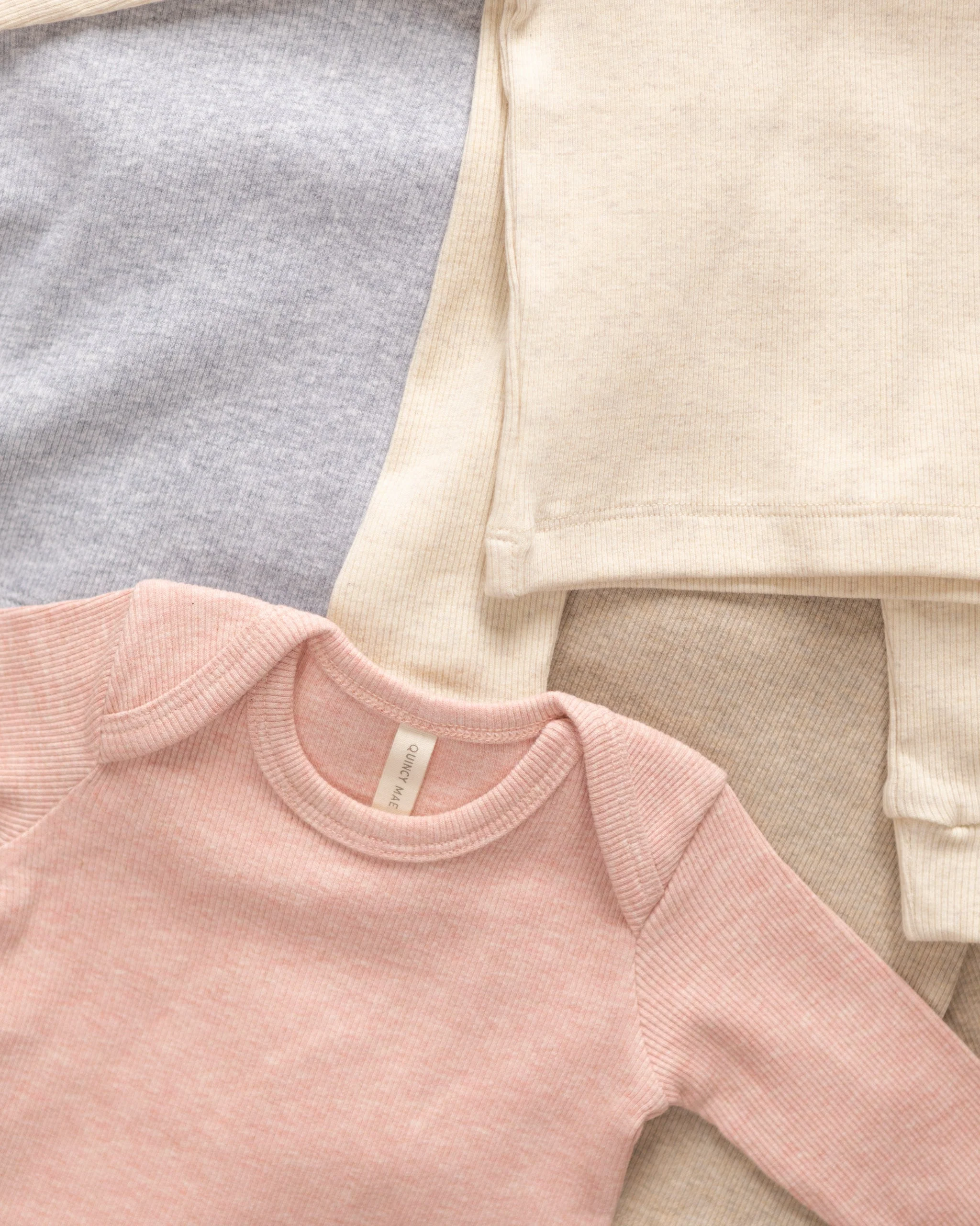 Ribbed Tee And Legging Set || Oatmeal - Image 6