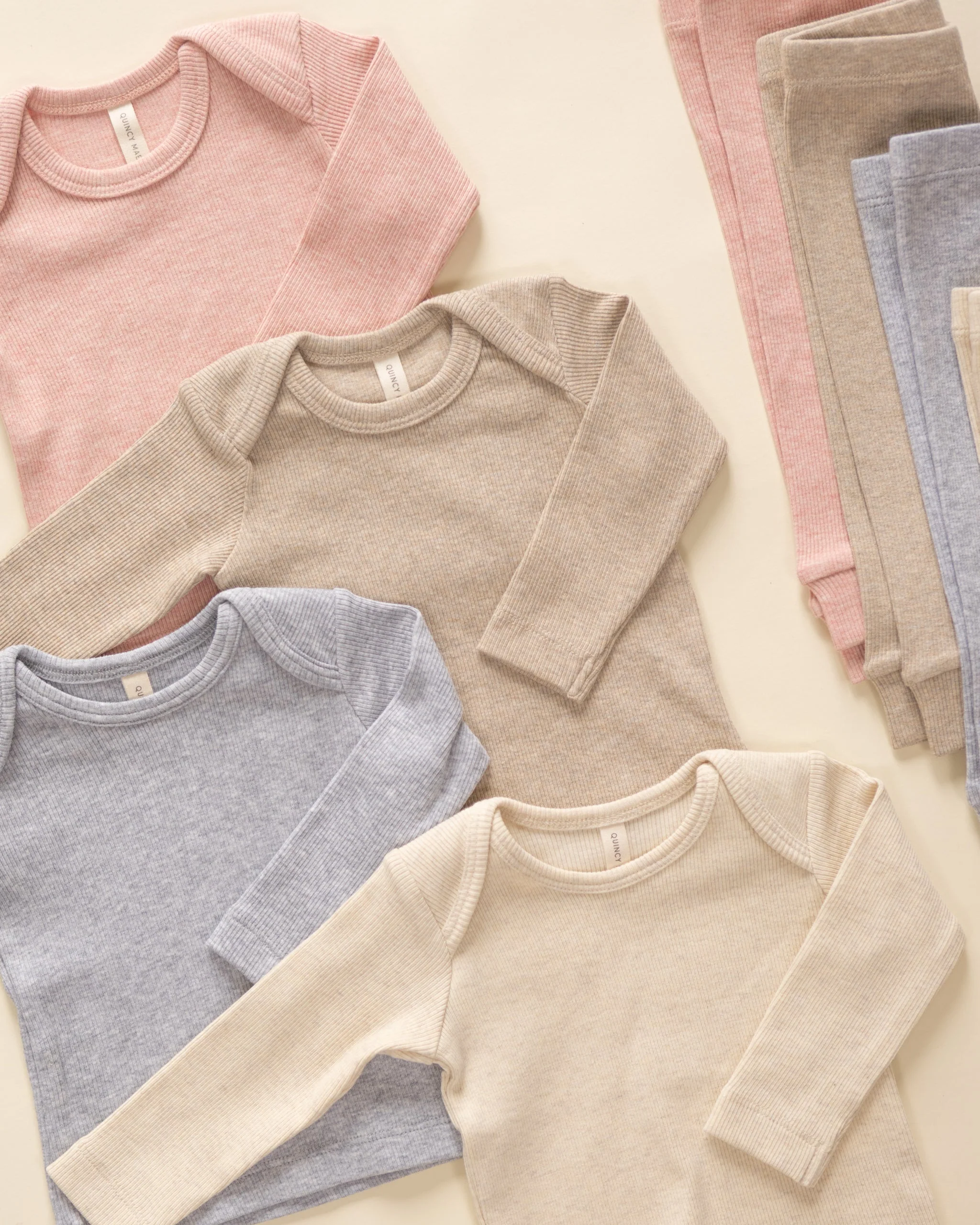 Ribbed Tee And Legging Set || Rose - Image 4