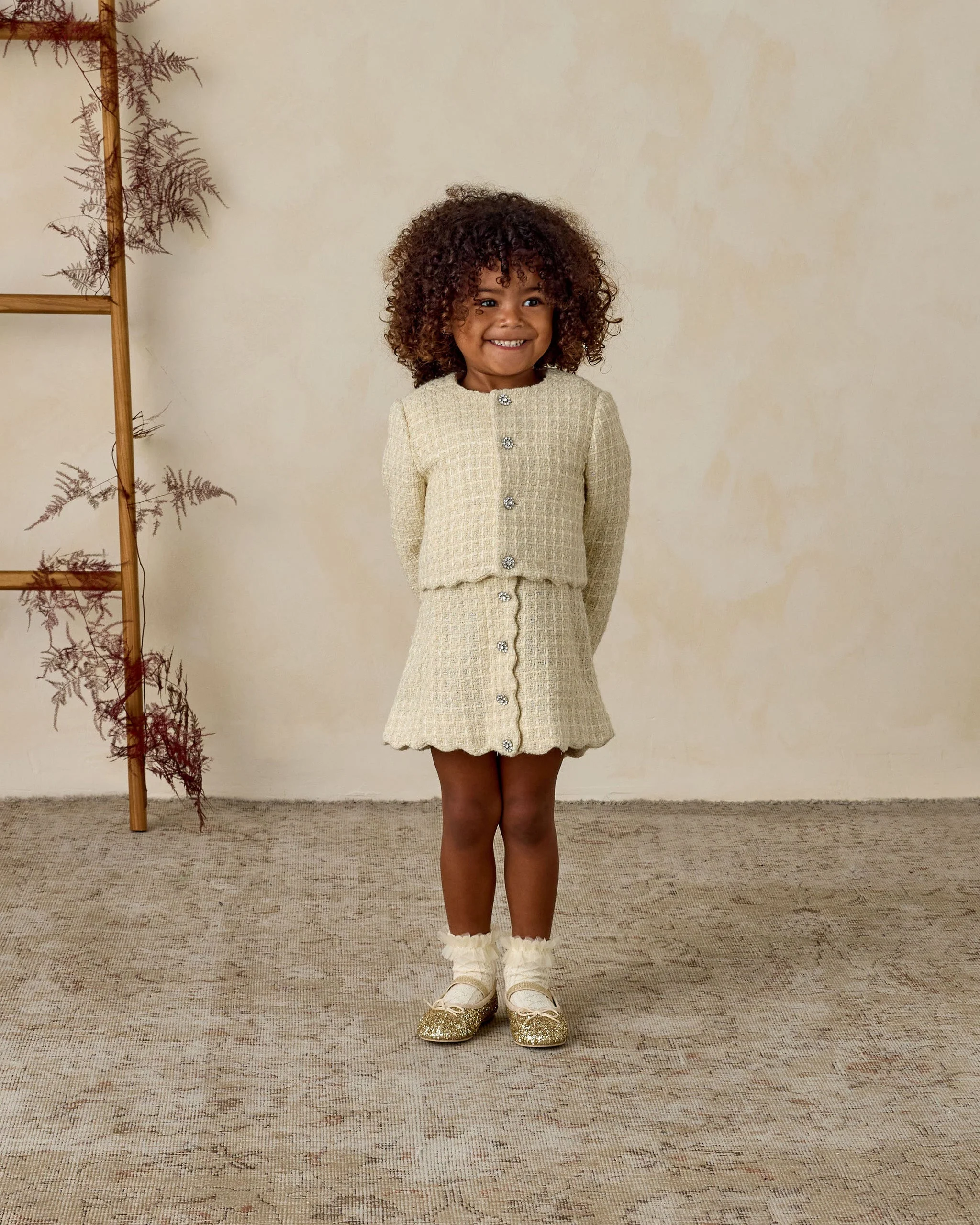 Ruffle Socks | Ivory, Raspberry - Image 4
