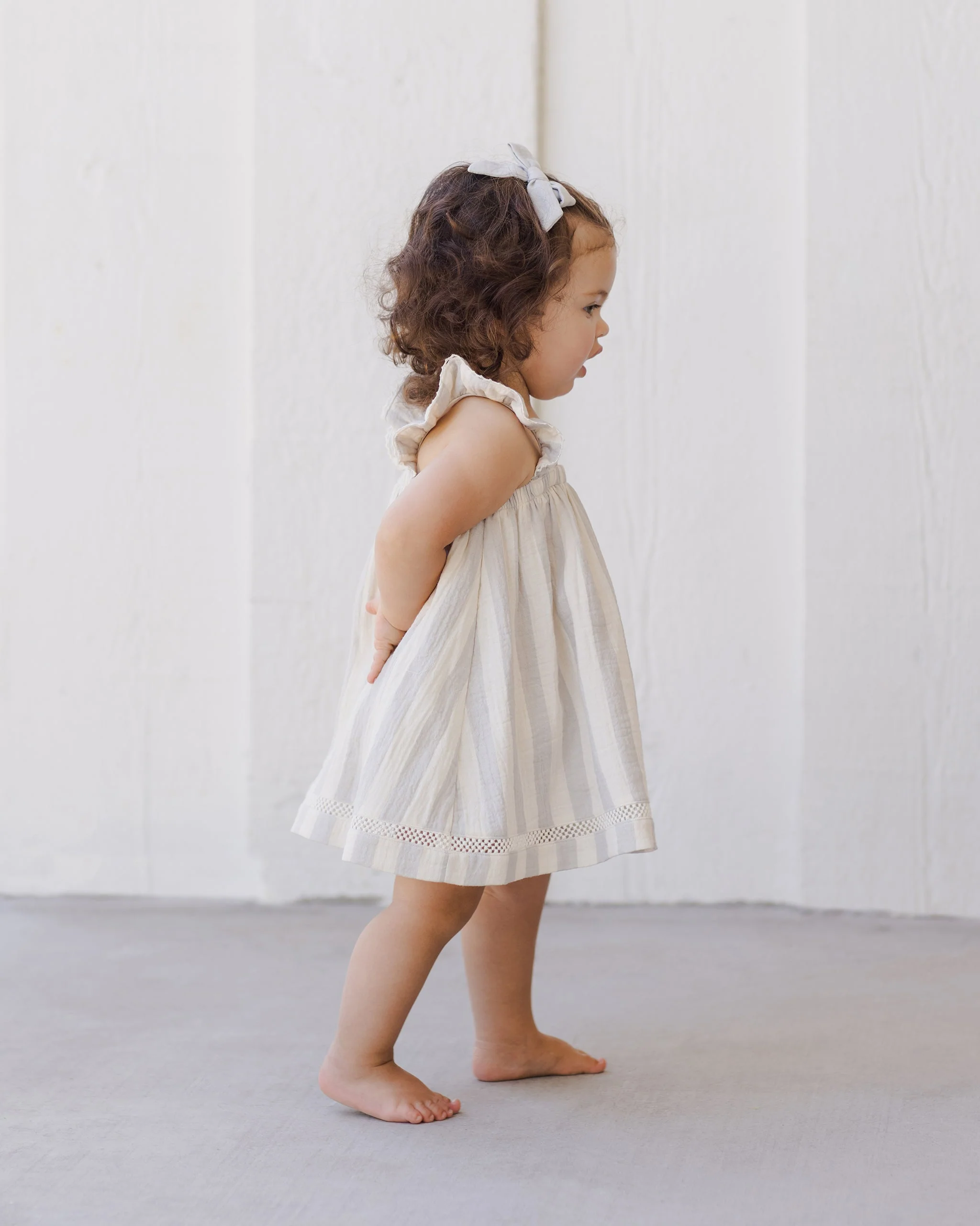 Ruffled Tank Dress || Sky Stripe - Image 3