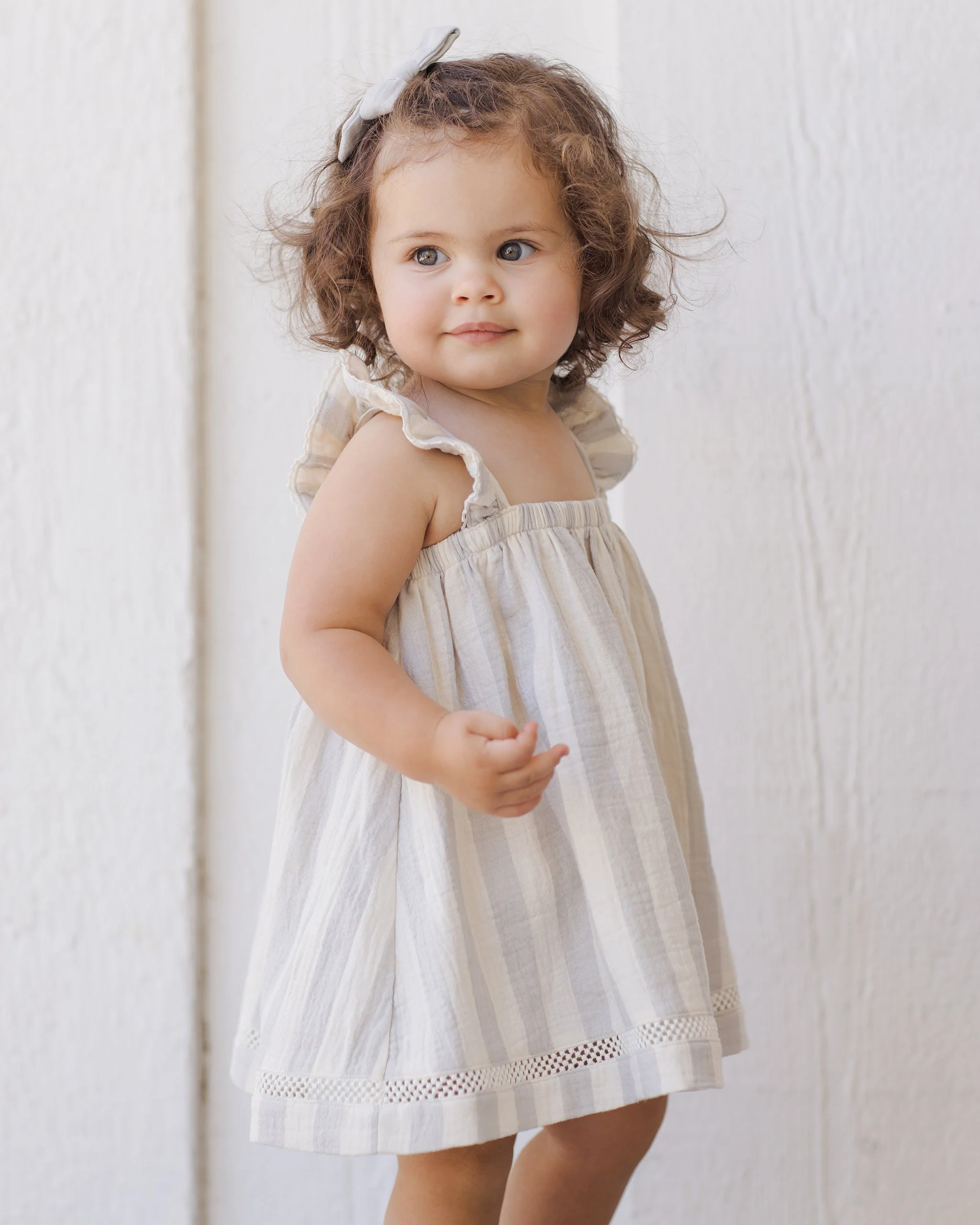 Ruffled Tank Dress || Sky Stripe - Image 4