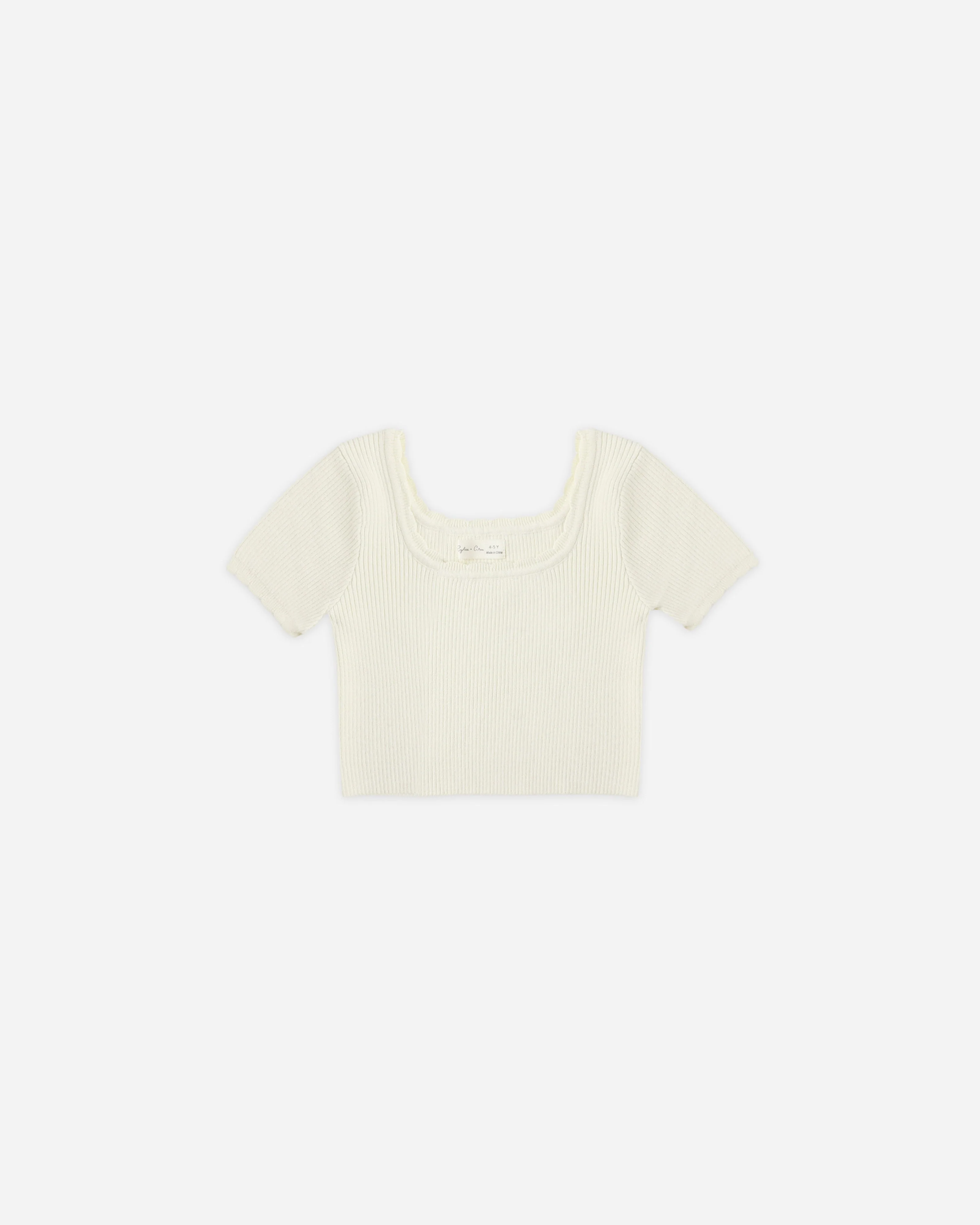 Scallop Tee || Natural