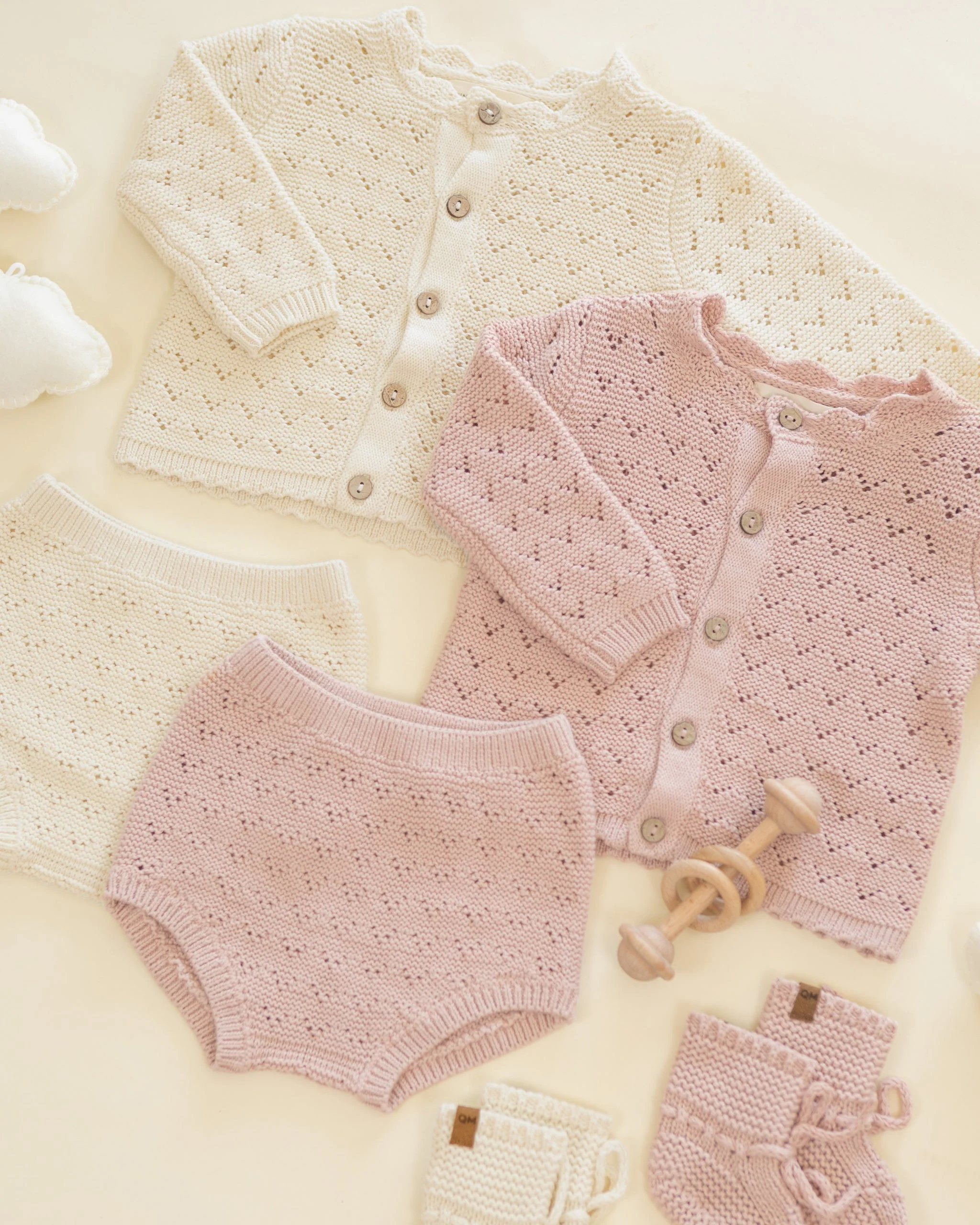 Scalloped Cardigan Natural - Image 5