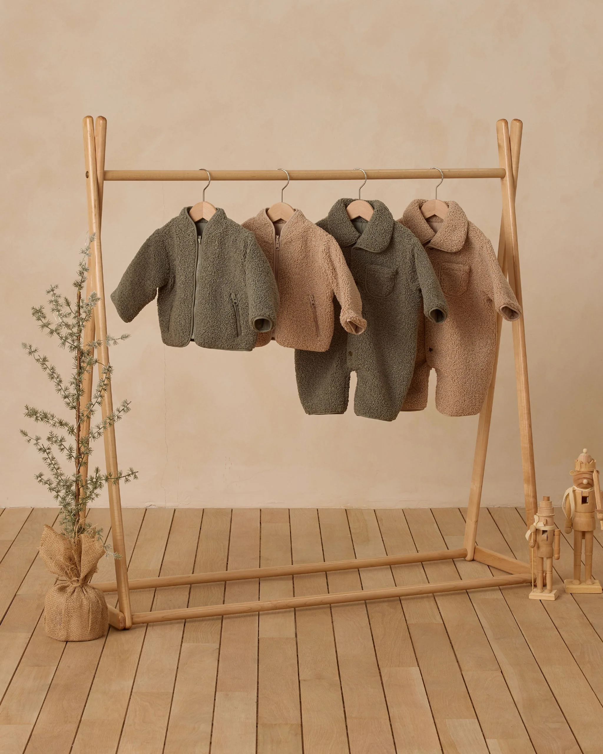 Shearling Zip Jacket || Forest - Image 6