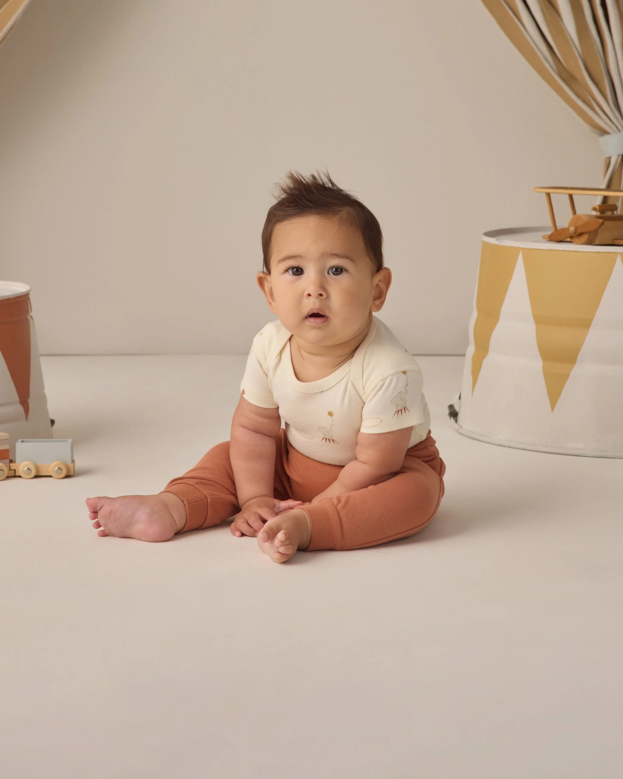 Short Sleeve Bodysuit Pack Carnival, Honey Stripe - Image 2