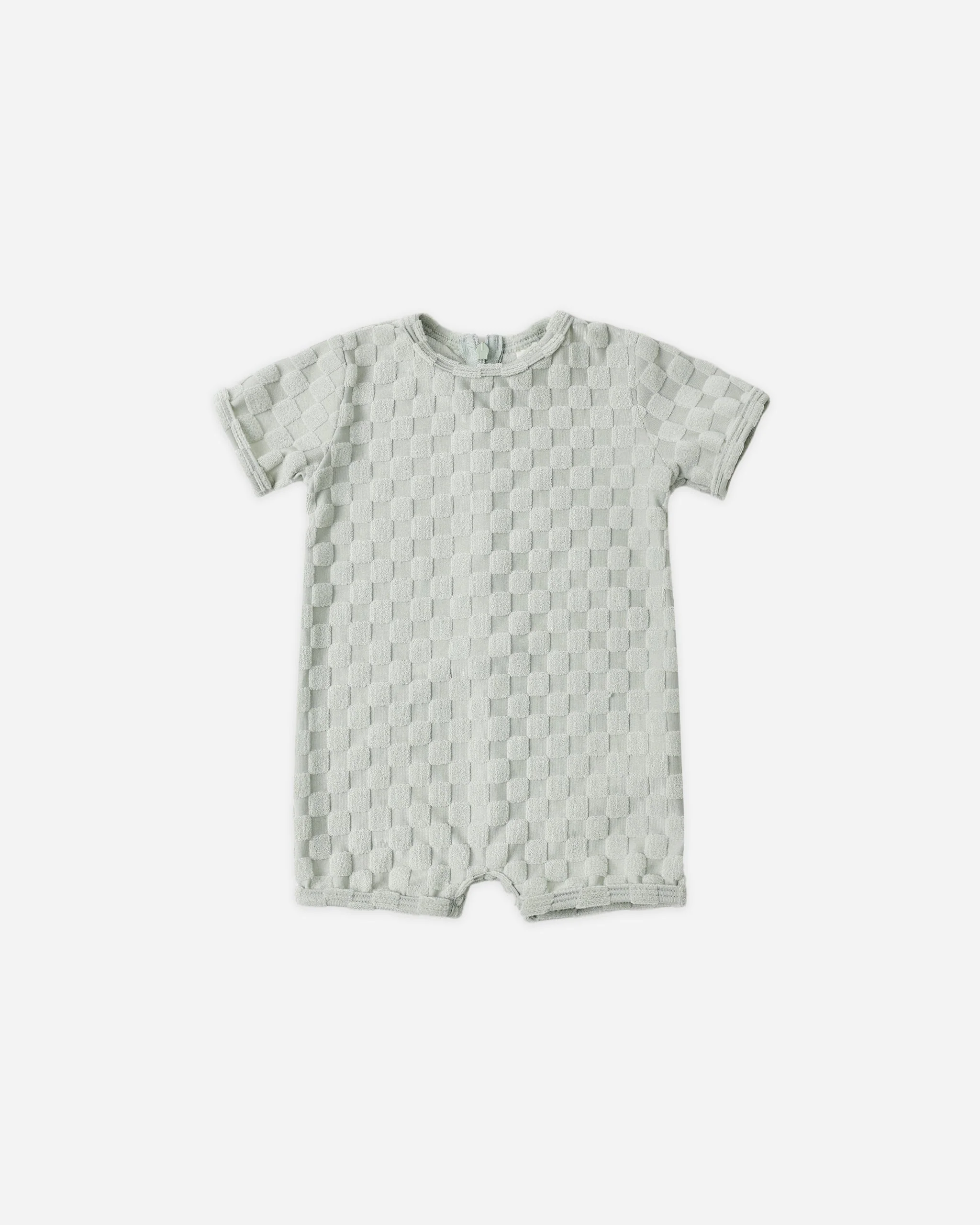 Shorty One-Piece Sage Check