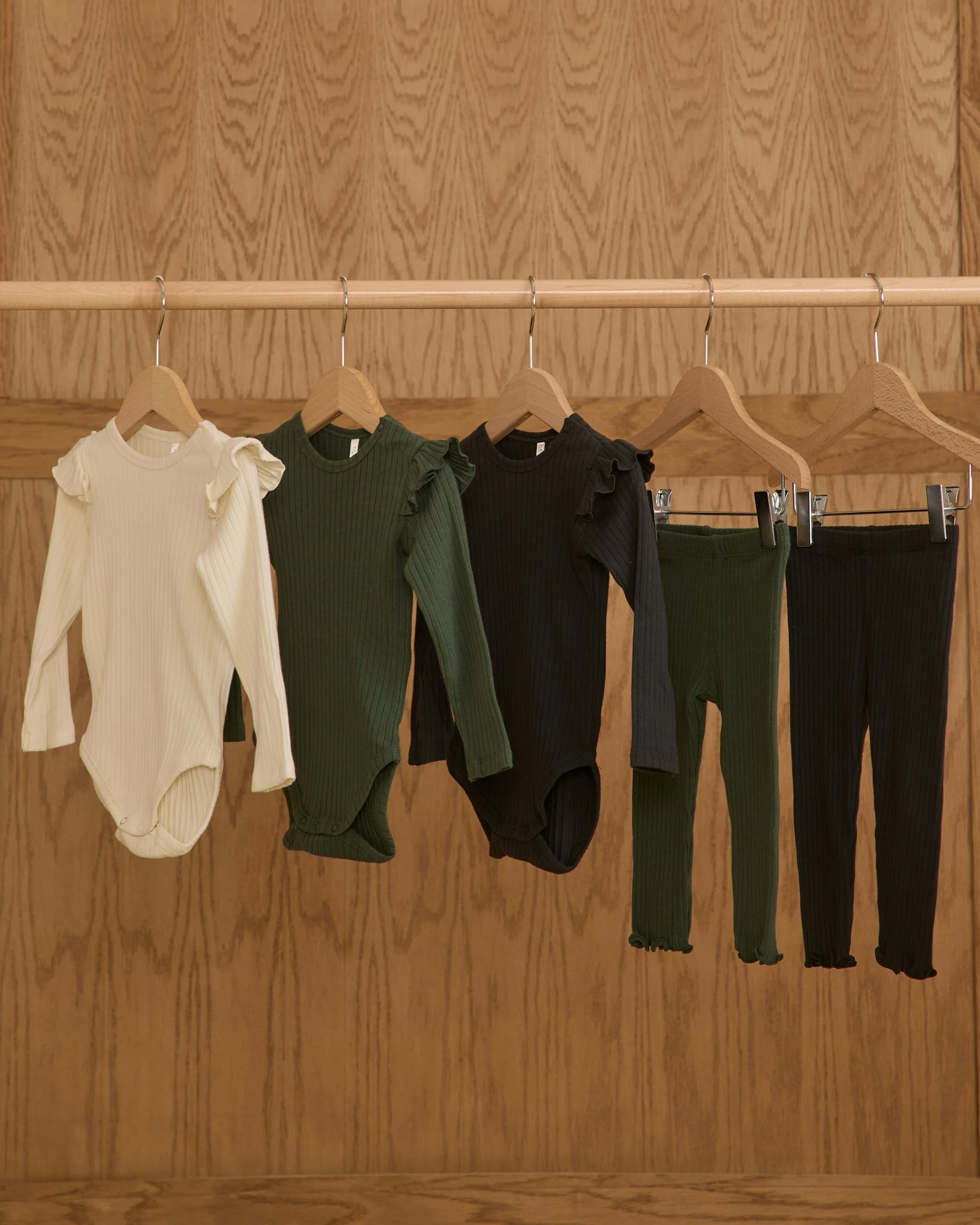 Shoulder Ruffle Bodysuit || Green - Image 6