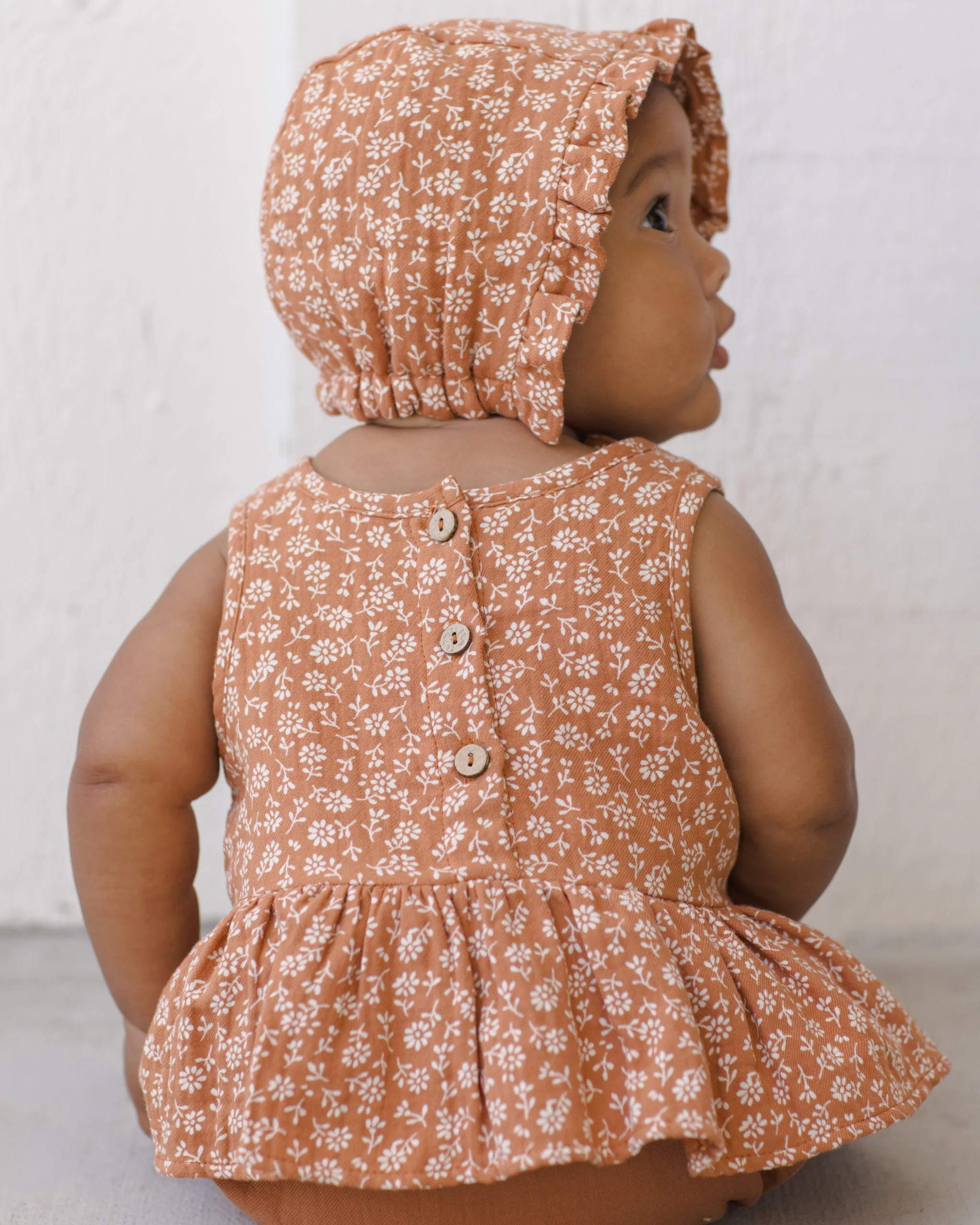 Sleeveless Peplum Set Poppy Floral - Image 4