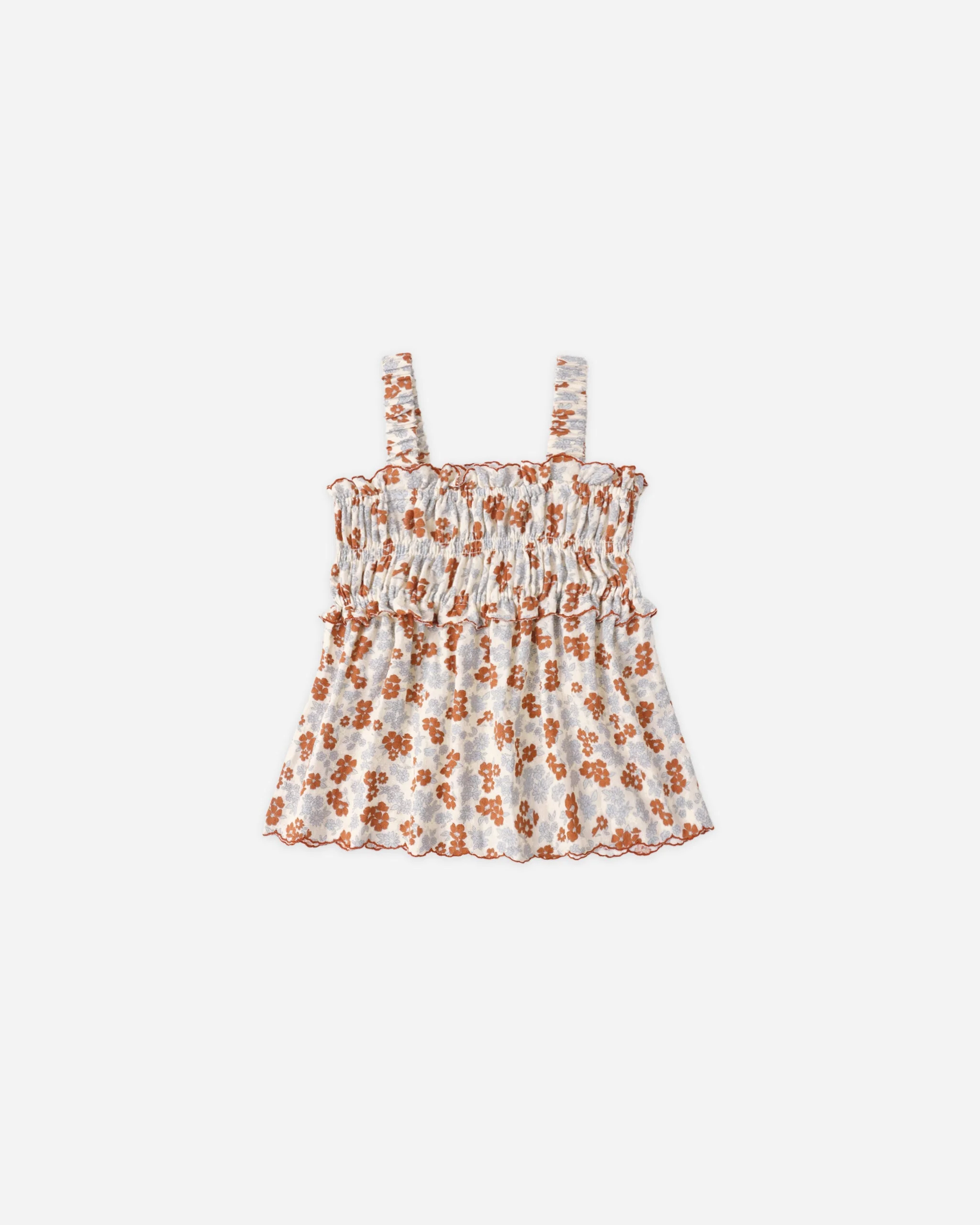 Smocked Tank Americana Floral
