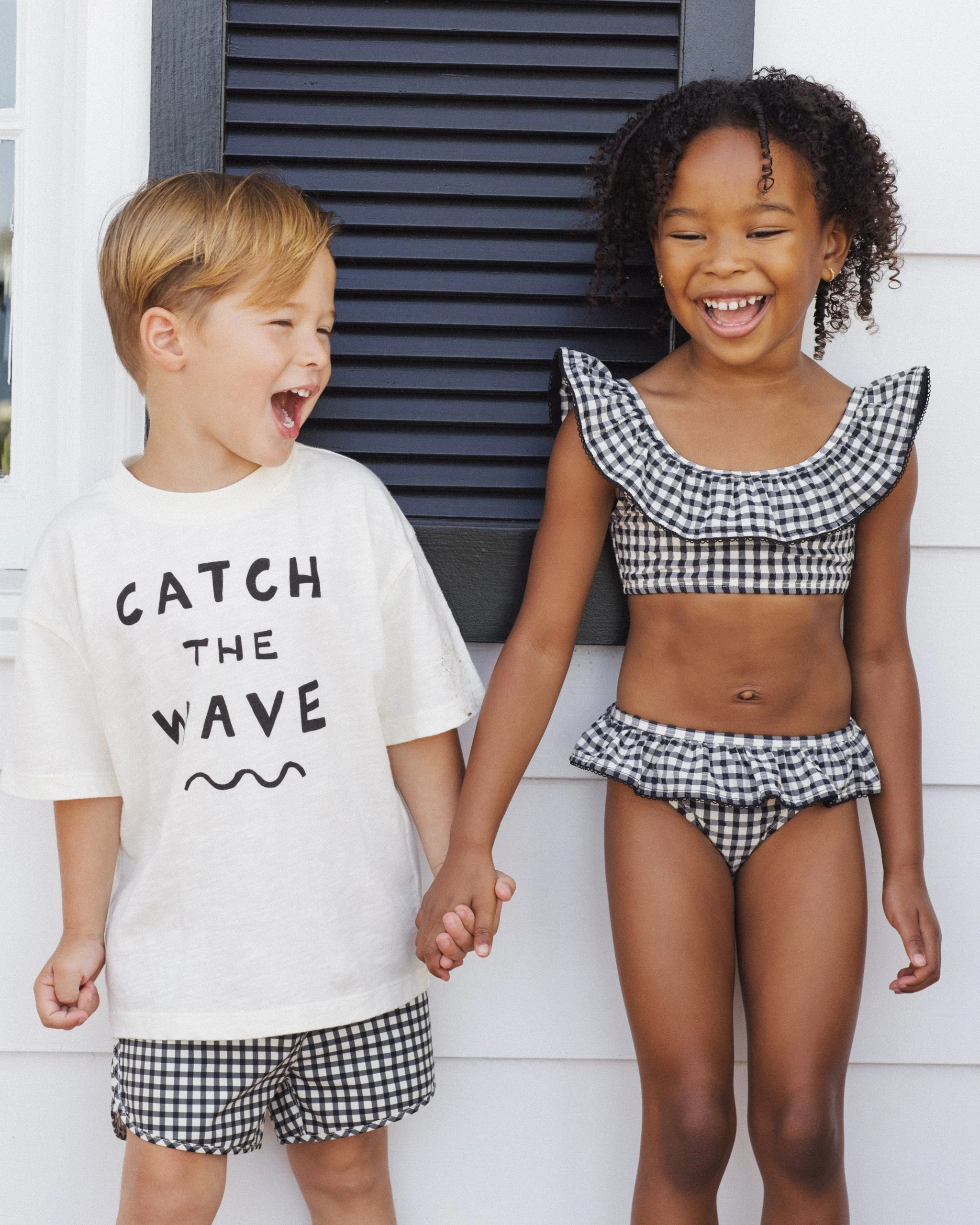 Swim Trunk Black Gingham - Image 5