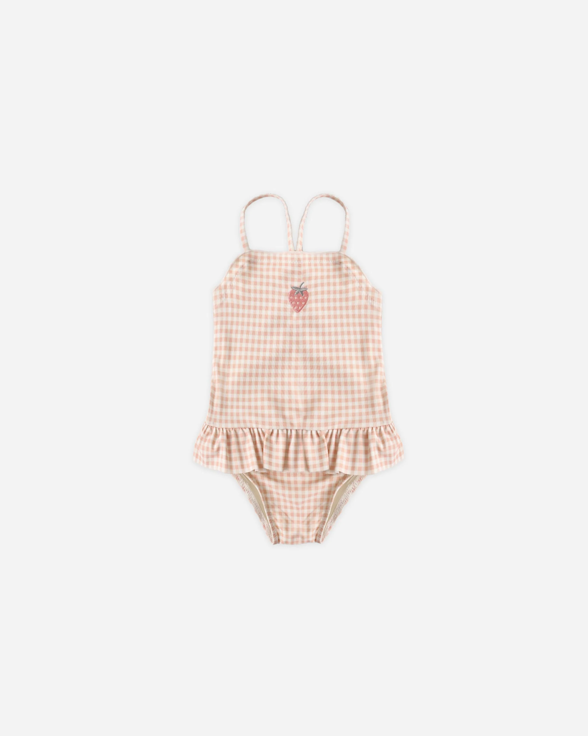 Tori Skirted One-Piece Petal Gingham