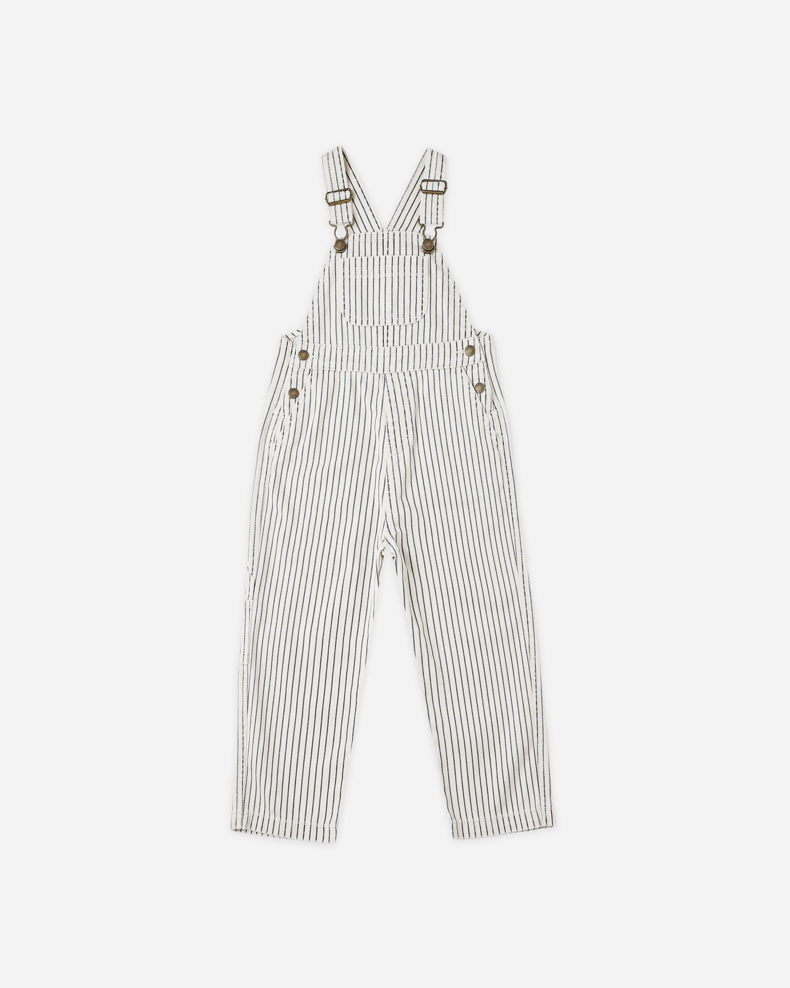 Utility Overall || Navy Pinstripe