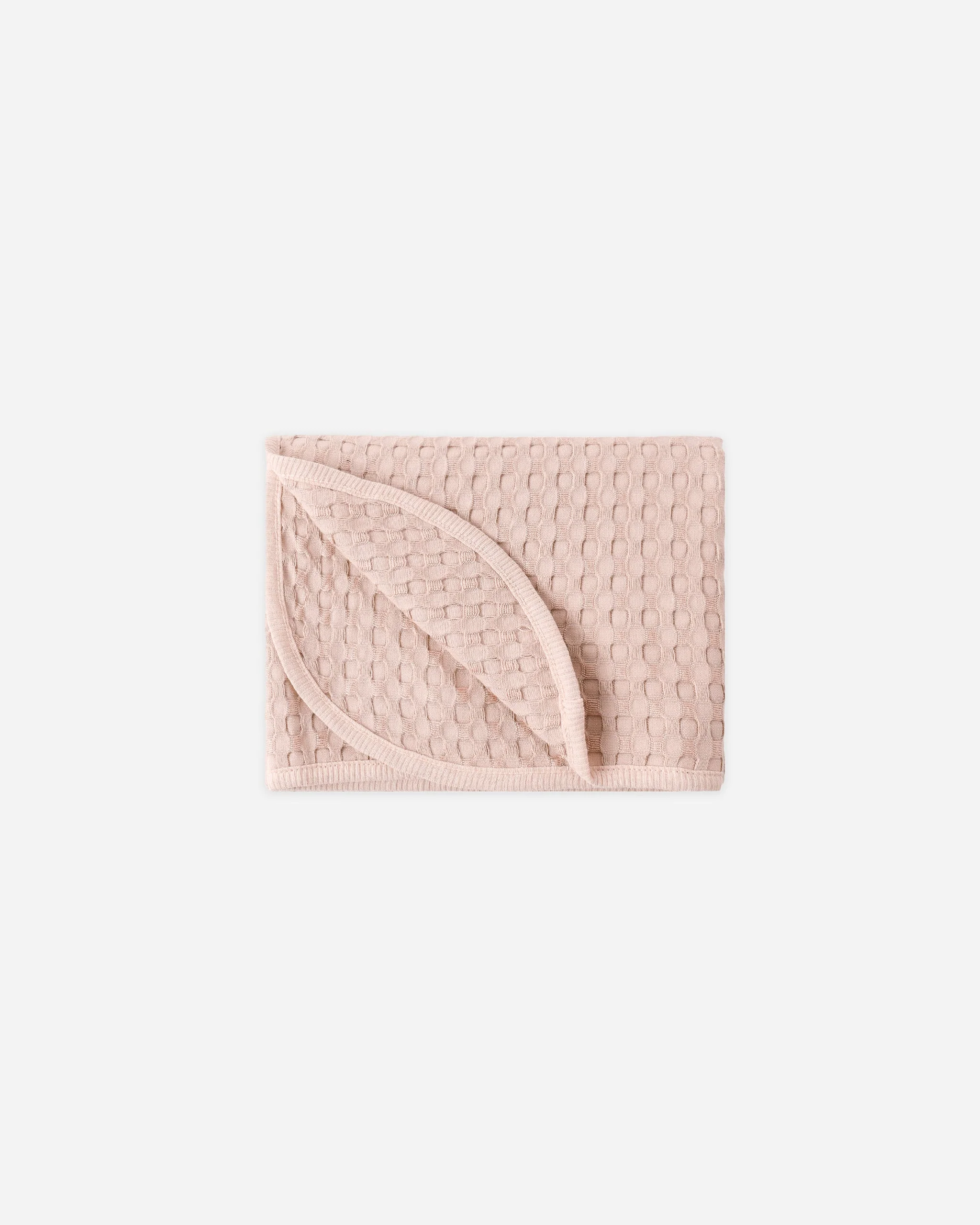 Waffle Baby Blanket Blush