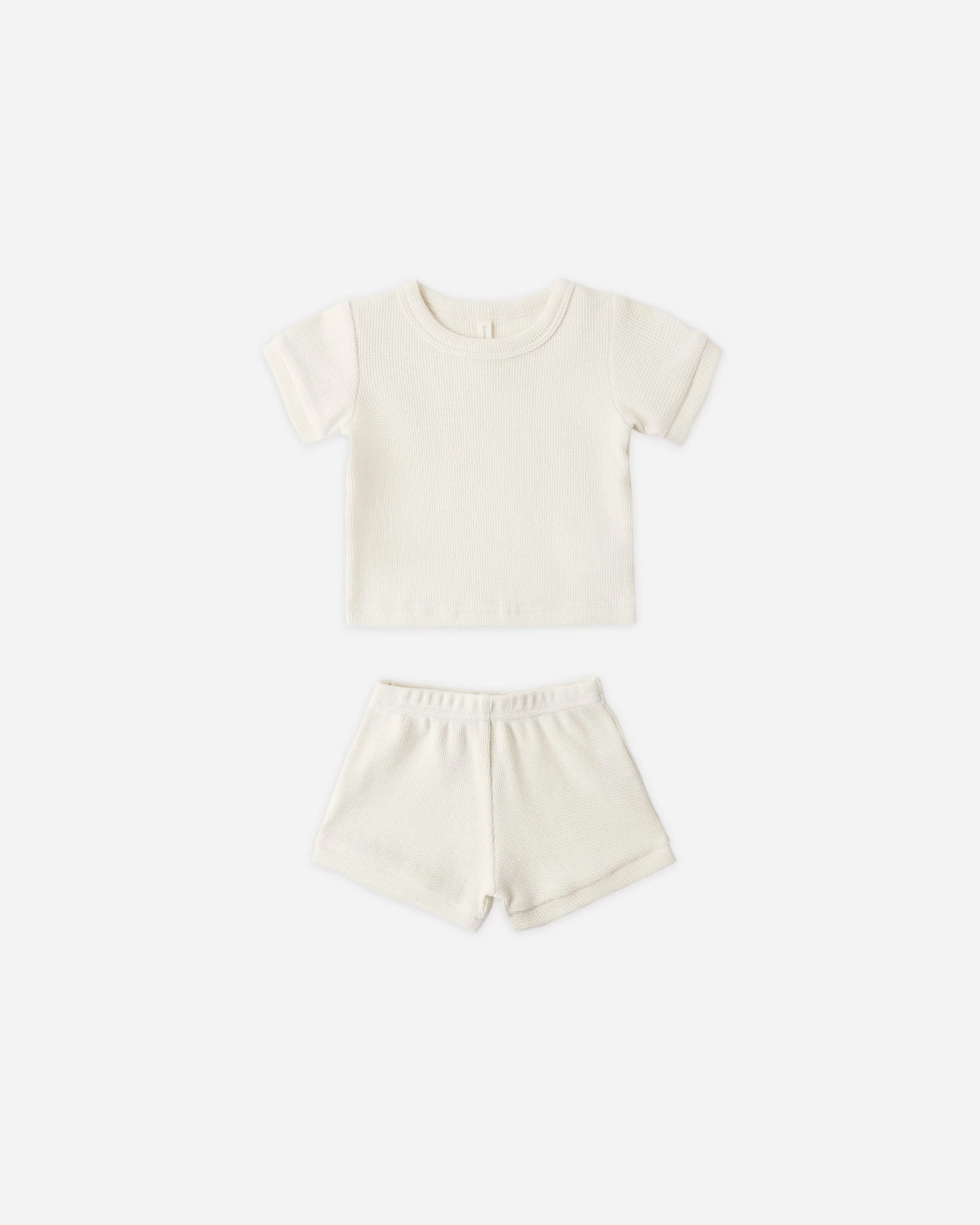 Waffle Shortie Set Natural